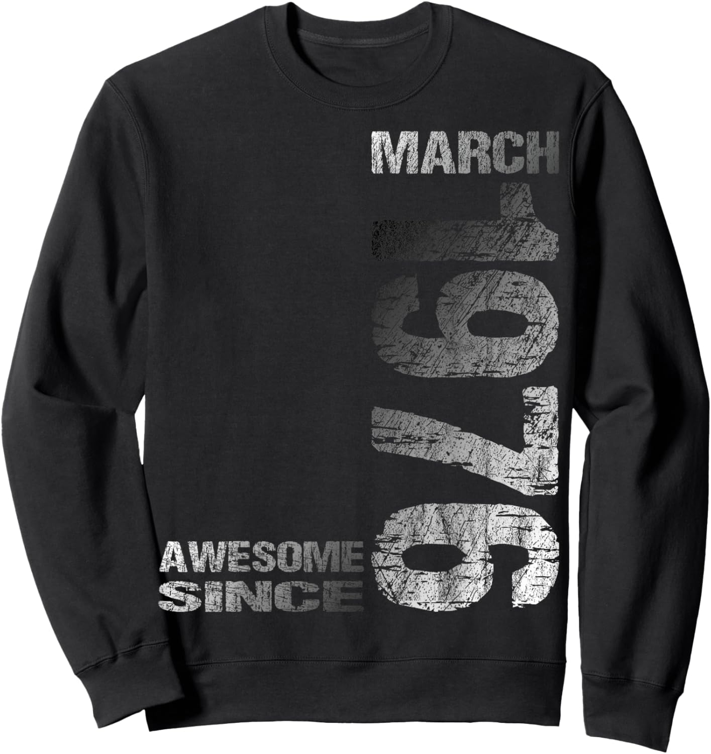 Awesome Since March 1976 Vintage 50. Birthday Sweatshirt - Sweatshirt | Black
