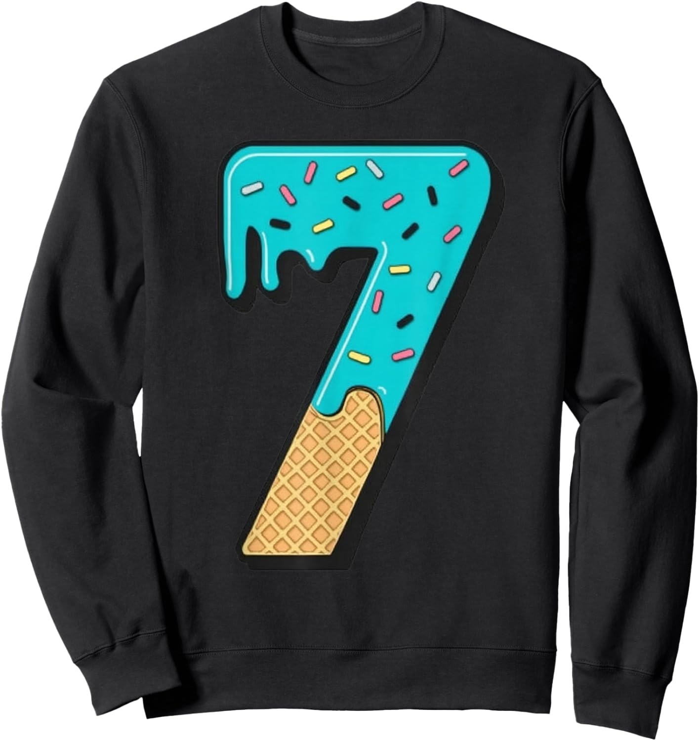 Six Seven Ice Cream 67 Fun Mason Meme Easy Halloween Costume Sweatshirt - Sweatshirt | Black