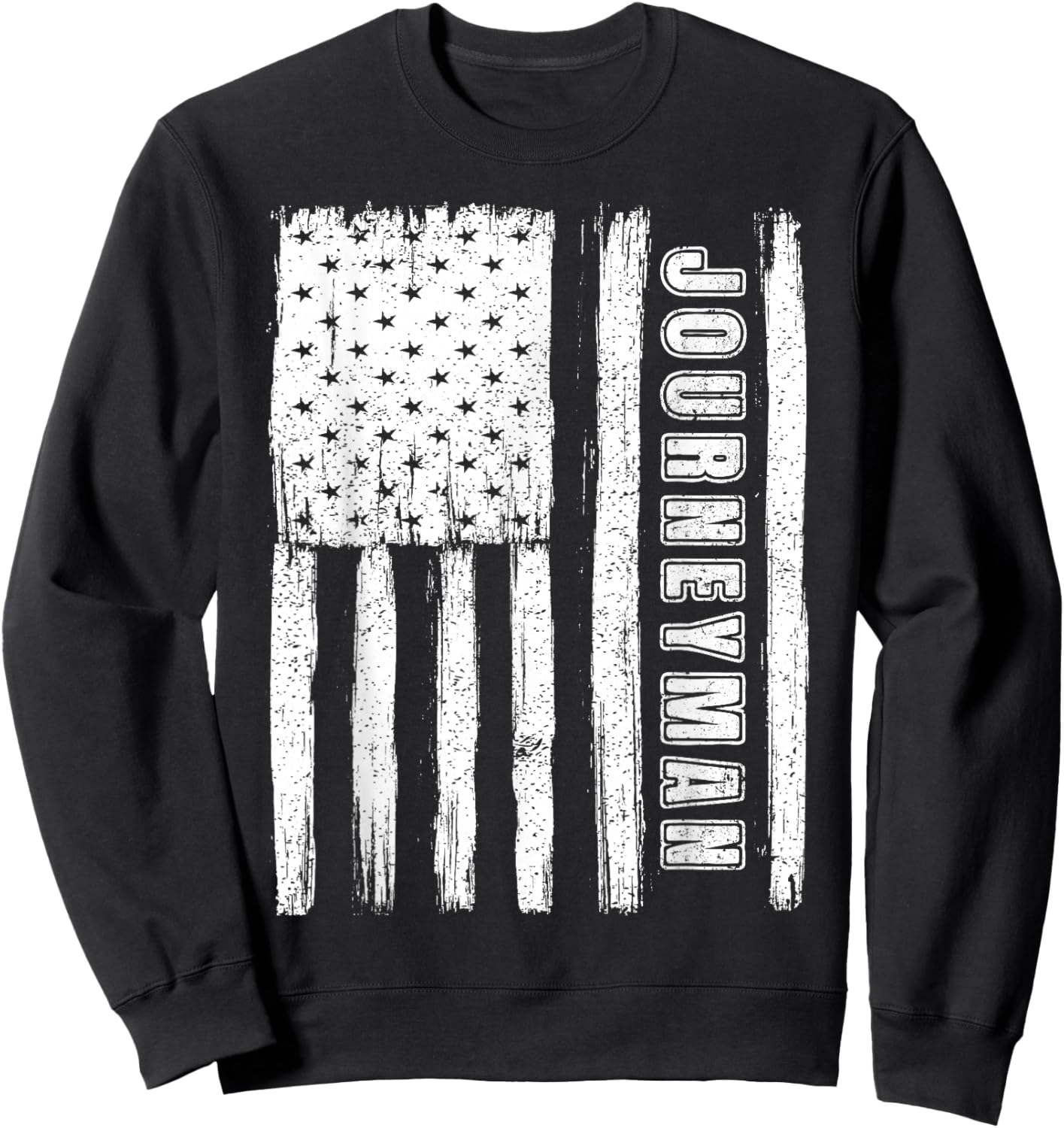 Fourth of July Shirts American Flag Journeyman Sweatshirt - Sweatshirt | Black