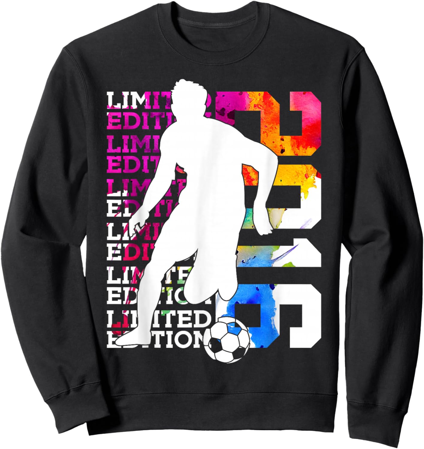 Limited Edition 2016 10 Years Soccer 10TH Birthday Sweatshirt - Sweatshirt | Black