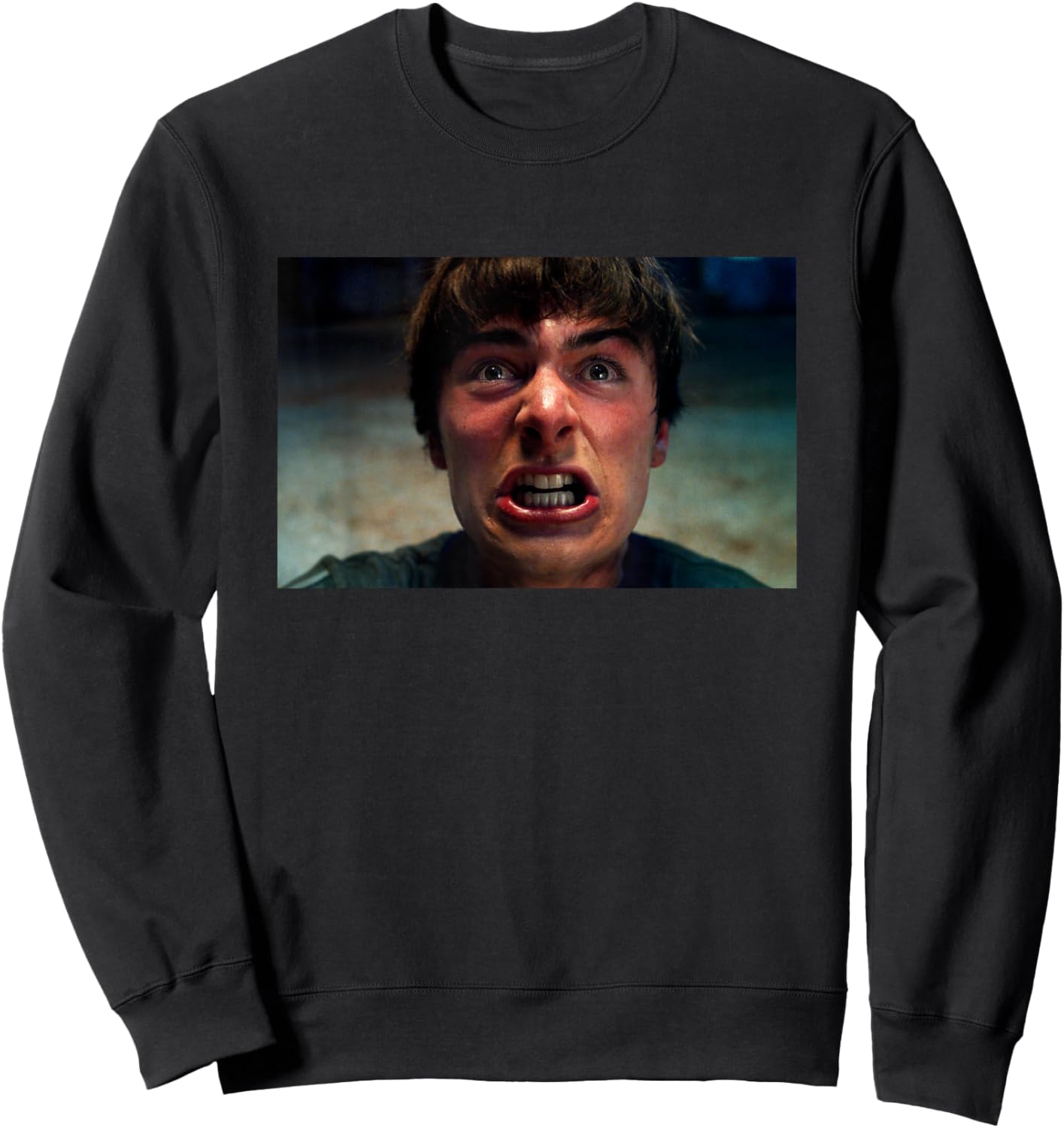 Stranger Things Season 5 Will Byers Angry Scene from Show Sweatshirt - Sweatshirt | Black