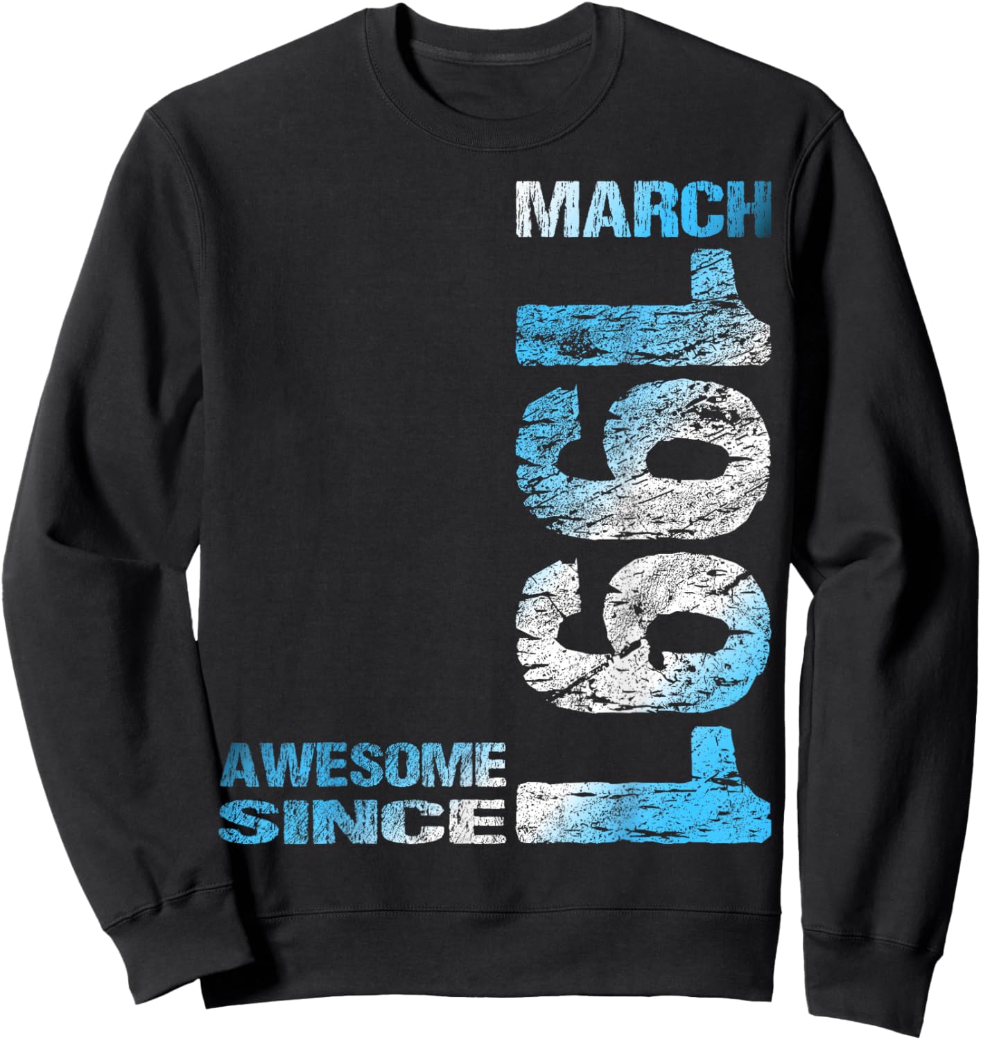 Awesome Since March 1991 35th Birthday Sweatshirt - Sweatshirt | Black