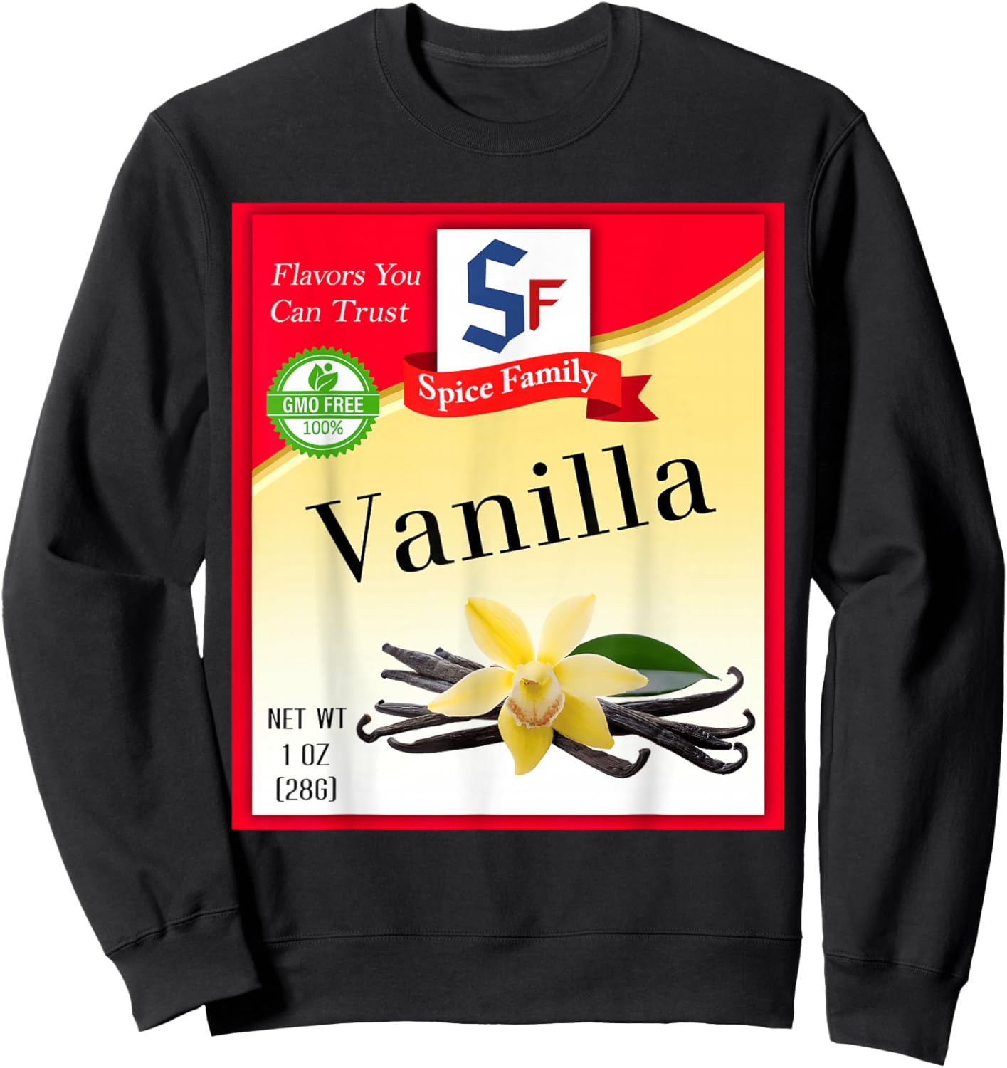 Vanilla Spice Group Costume Family Matching Outfit Sweatshirt - Sweatshirt | Black