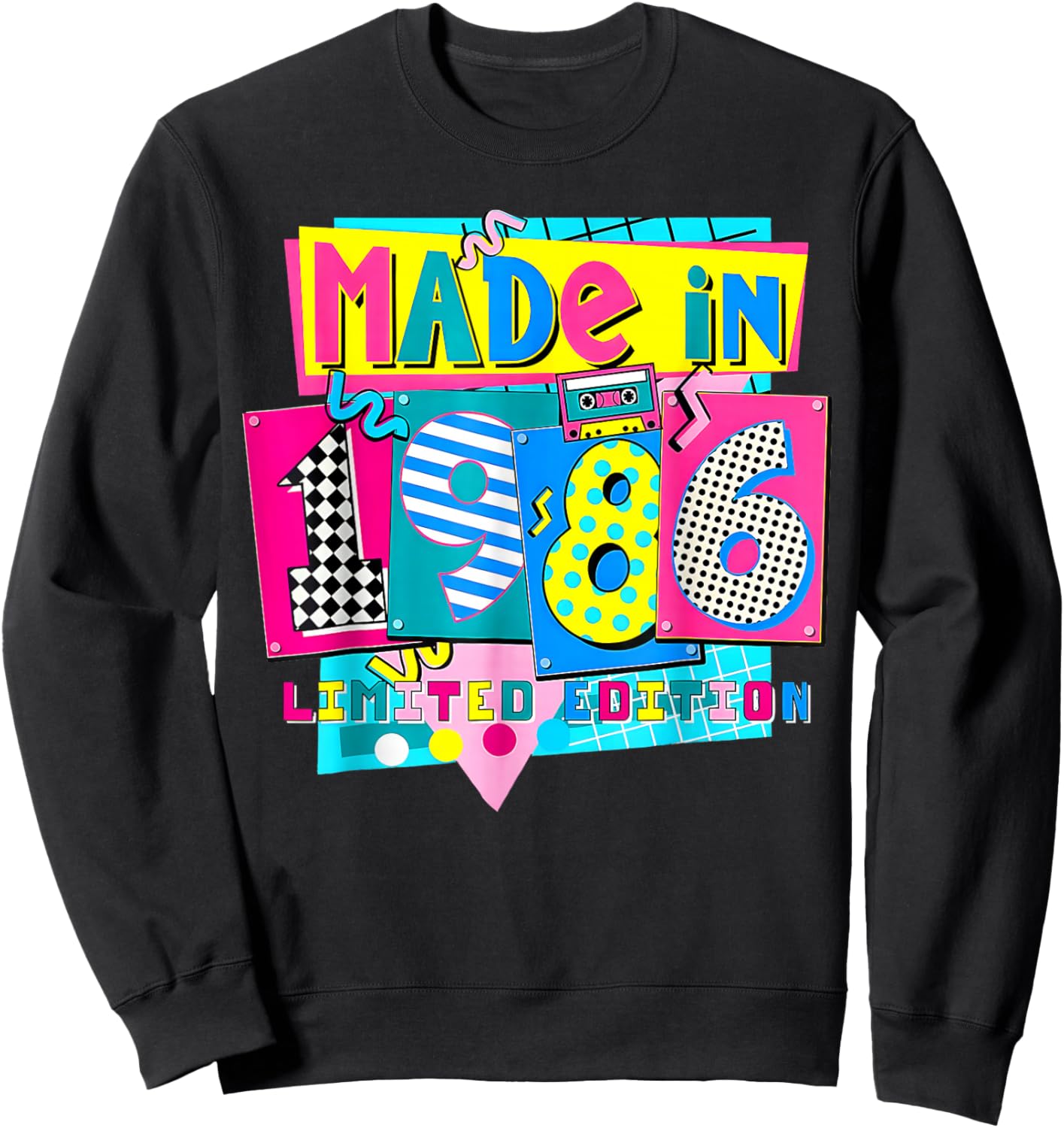 Made in 1986 Limited Edition 40th Birthday Party Sweatshirt - Sweatshirt | Black