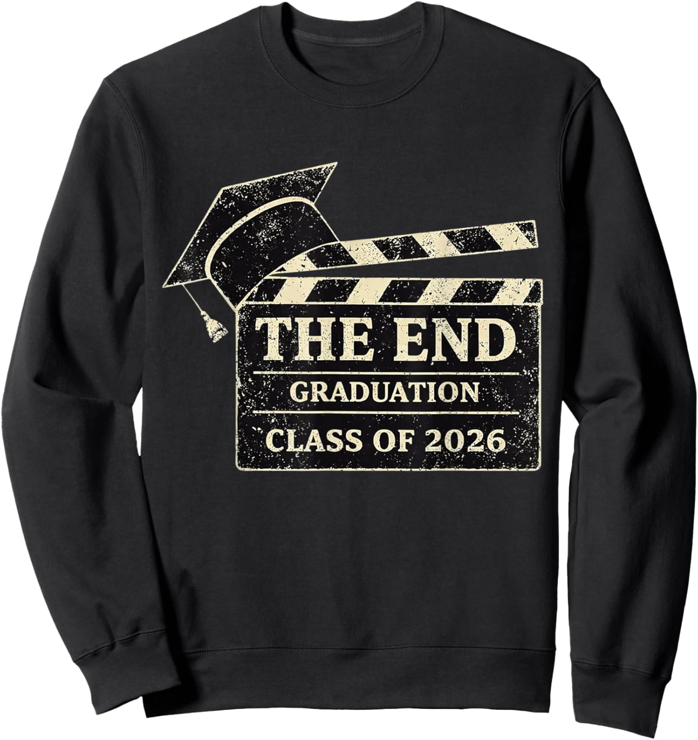 The End of My Student Era Class of 2026 Graduation Sweatshirt - Sweatshirt | Black