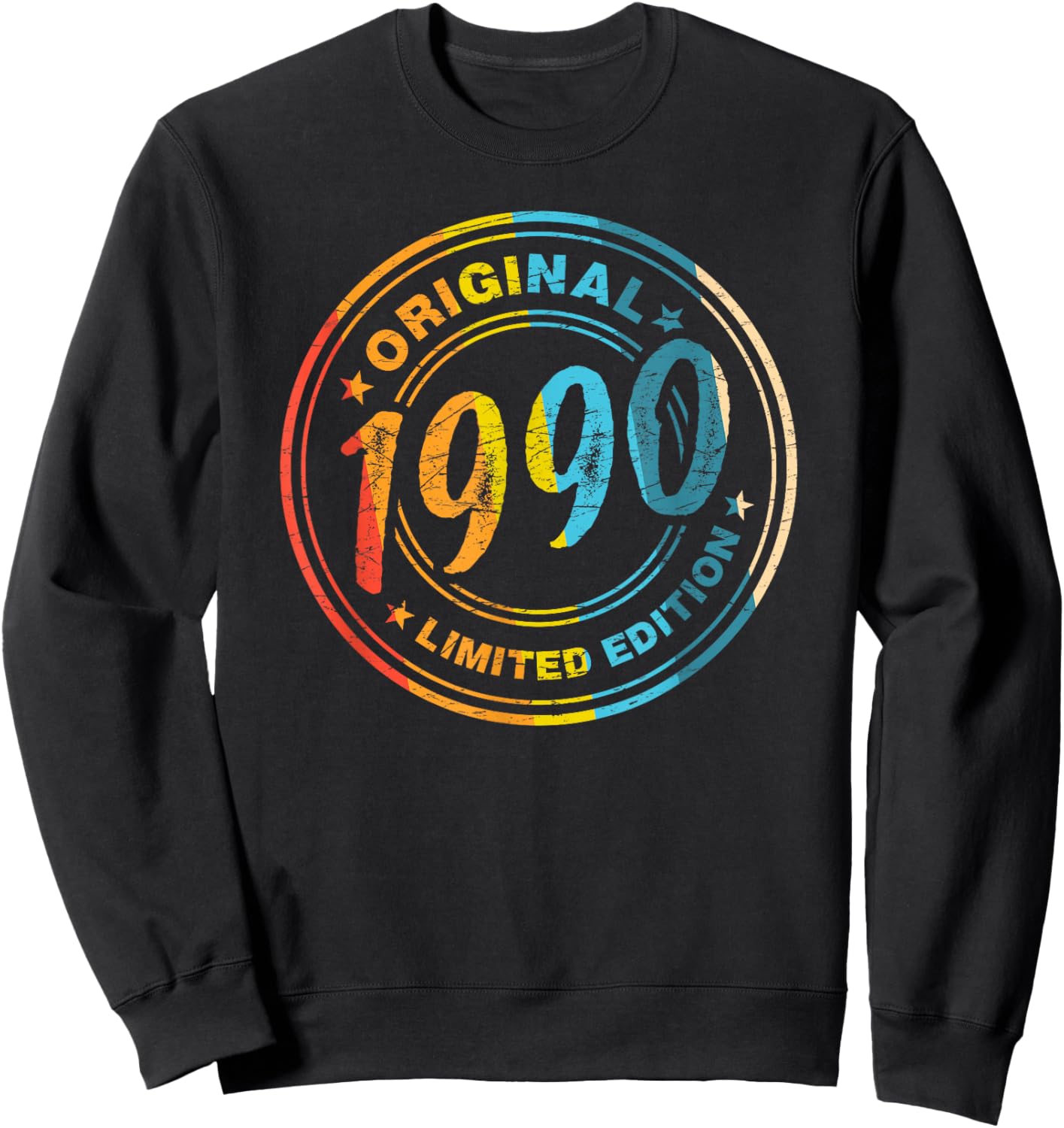 36th Birthday Retro Vintage 1990 Men Women Sweatshirt - Sweatshirt | Black