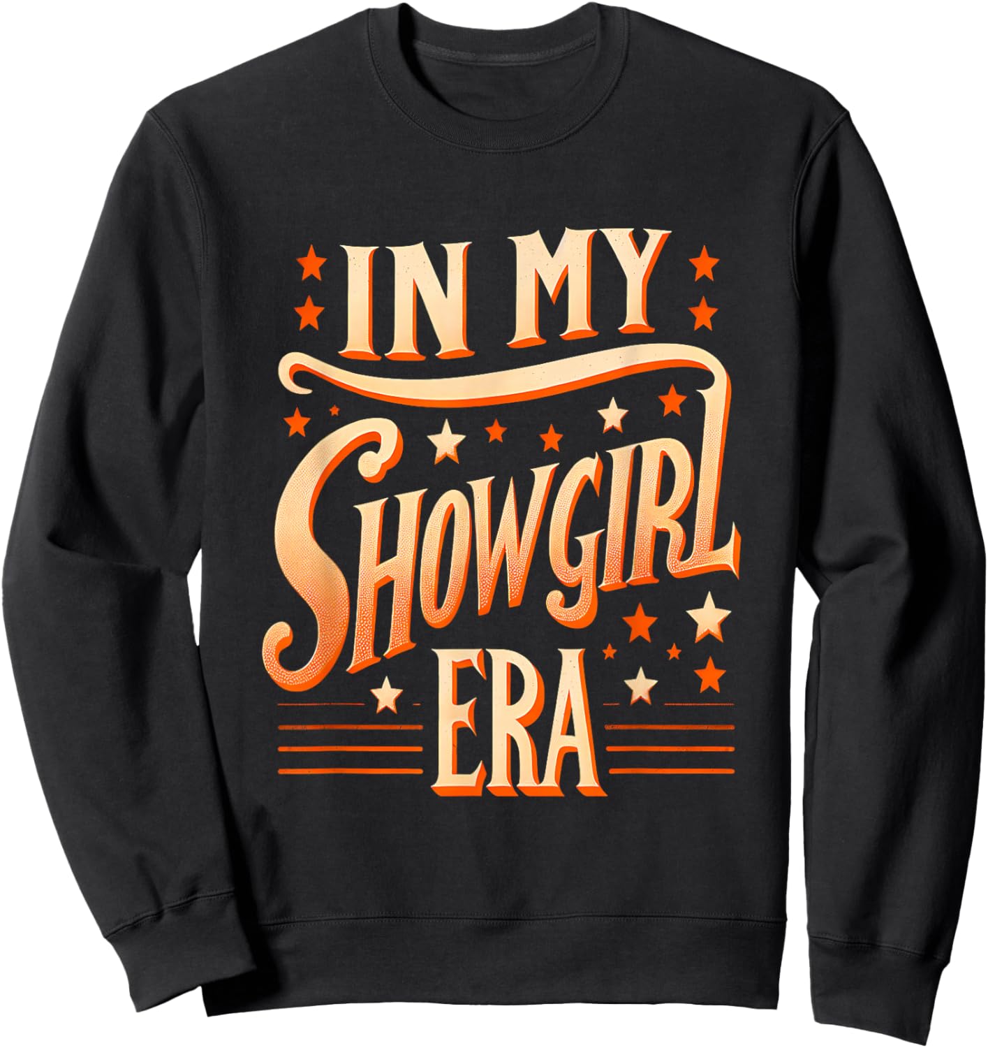 Vintage Showgirl Shirt for Youth Girls Women Kids Sweatshirt - Sweatshirt | Black