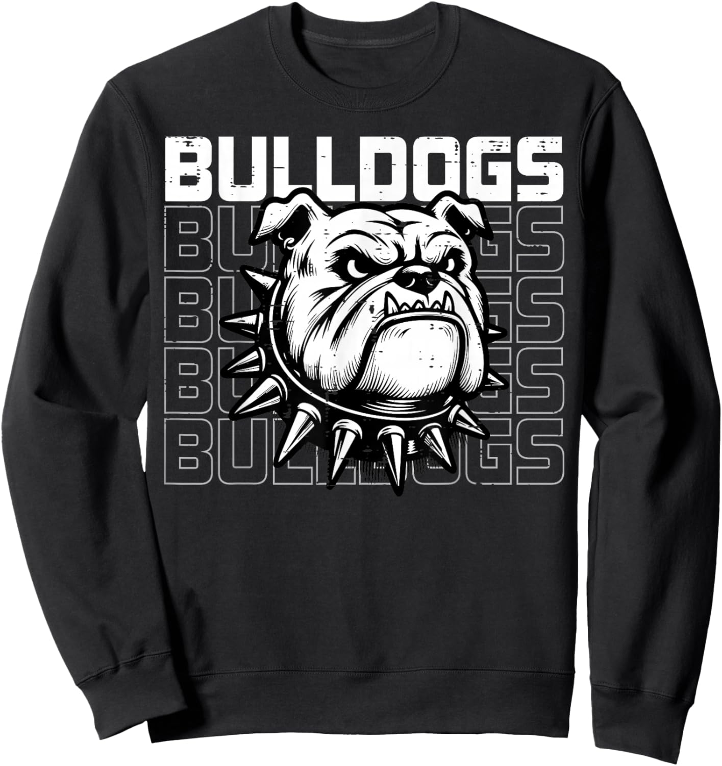 Bulldog Men Women Kids Girls Boys Youth Teen Sweatshirt - Sweatshirt | Black