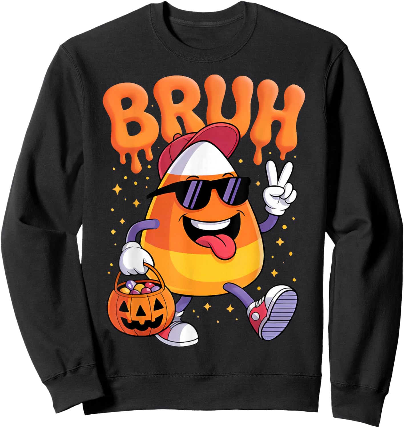 Funny Candy Corn Halloween Costume for Everyone Sweatshirt - Sweatshirt | Black