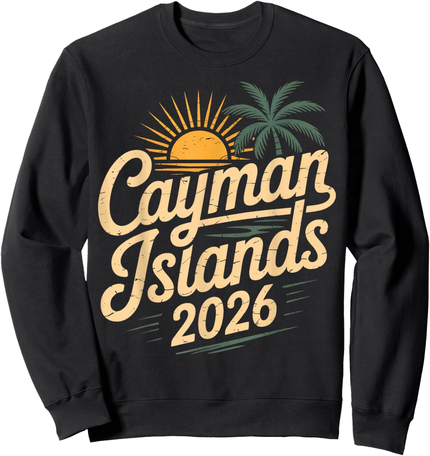Cayman Islands 2026 Family Trip Friends Vacation Matching Sweatshirt - Sweatshirt | Black