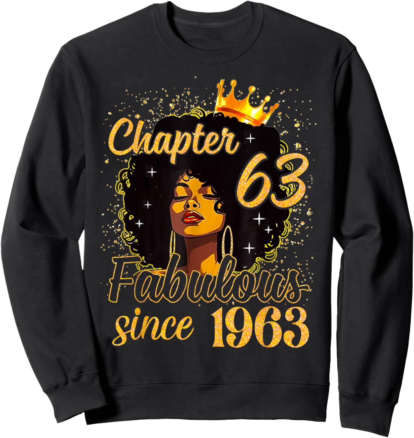 Chapter 63 Fabulous Since 1963 Birthday Party for Girls Sweatshirt - Sweatshirt | Black