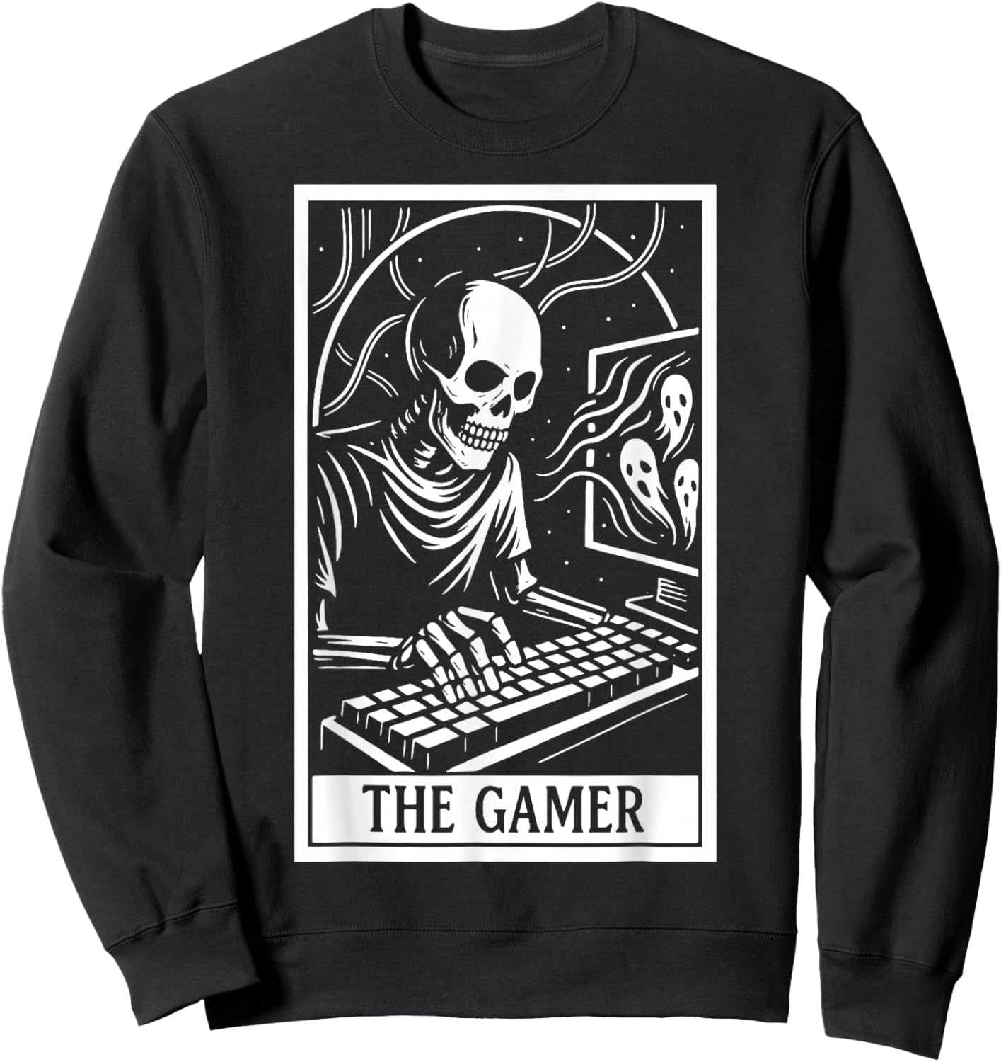 The Gamer Tarot Card Sweatshirt - Sweatshirt | Black
