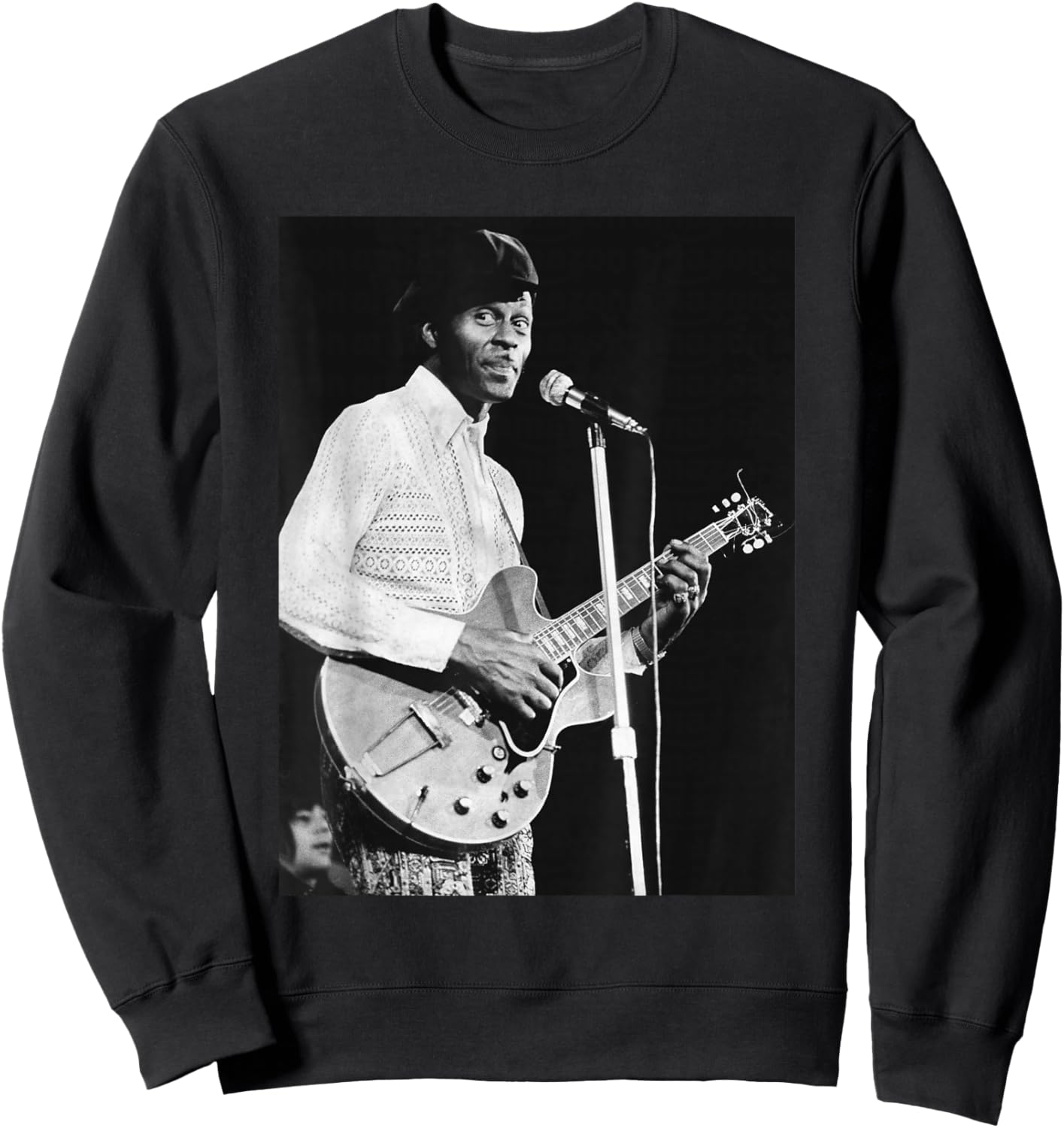 Rock N Roll Guitar Legend Chuck Berry 1973 Sweatshirt - Sweatshirt | Black