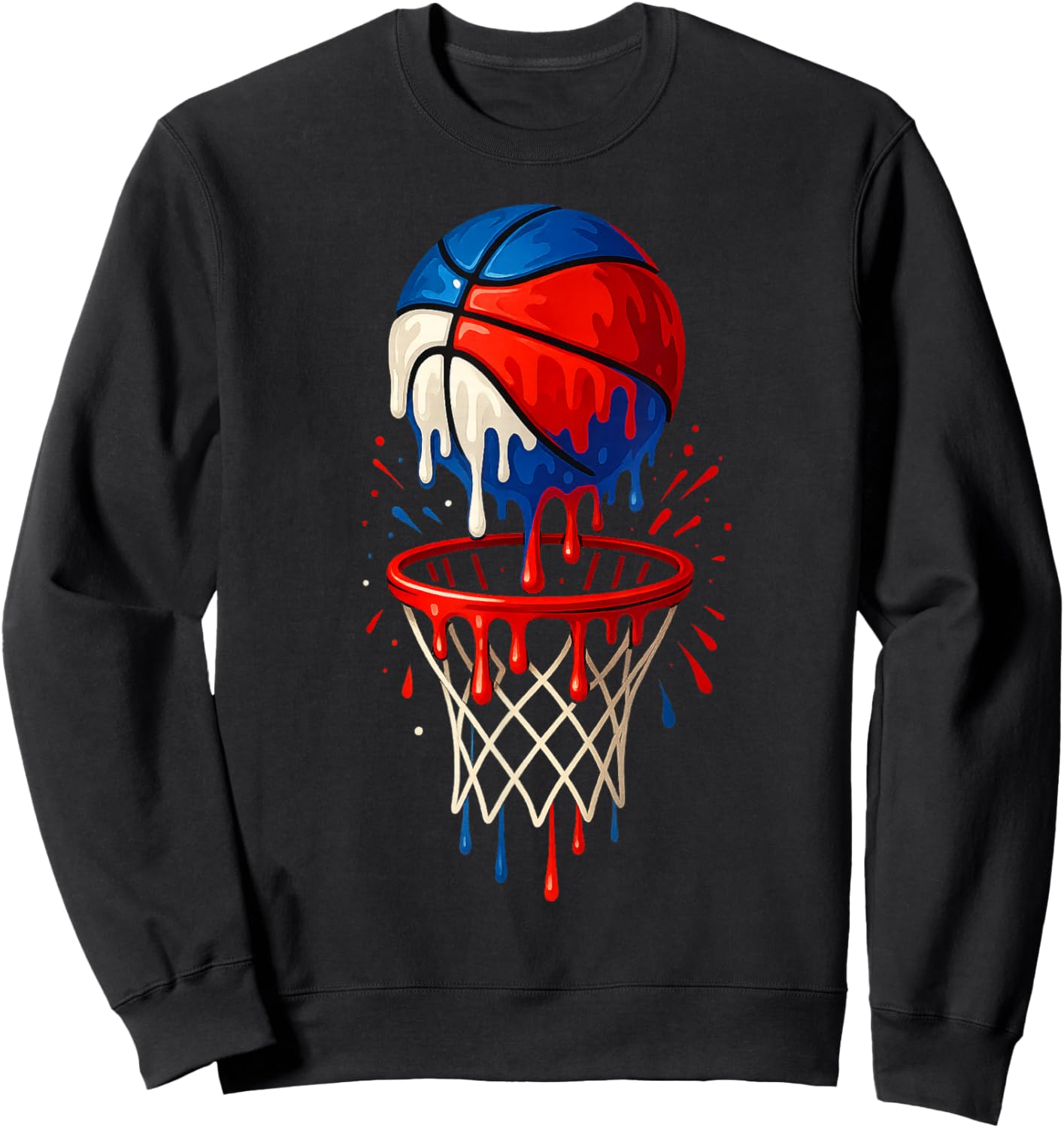 American Basketball Splash Ball Player Team Kids Boys Sweatshirt - Sweatshirt | Black