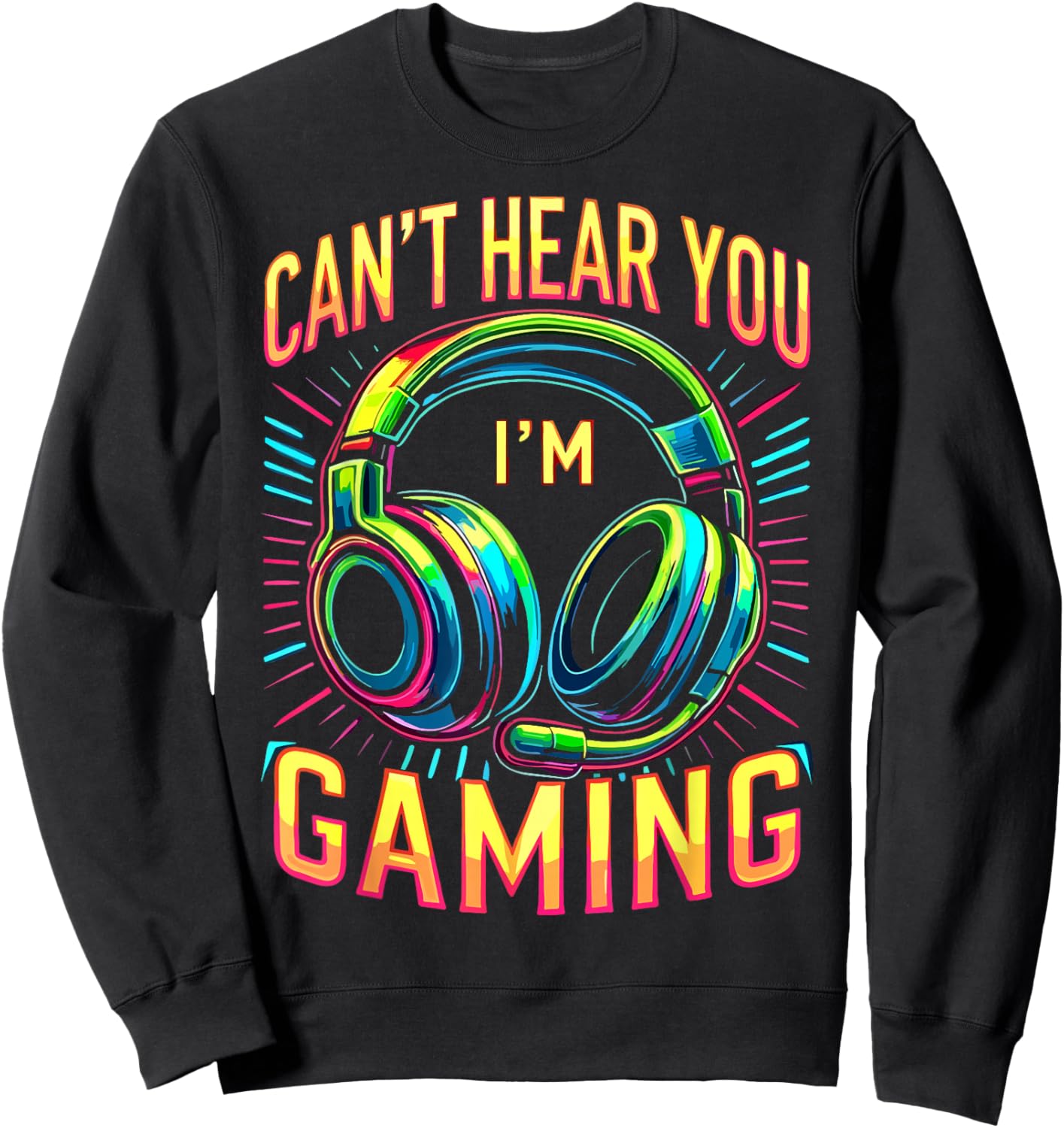 Gamer Funny Gaming Video Games Sweatshirt - Sweatshirt | Black