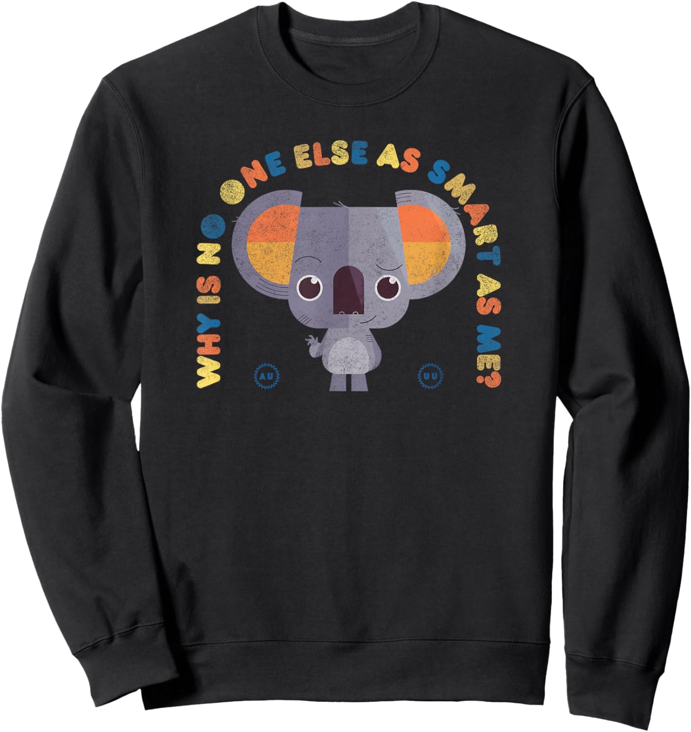 Back to The Outback Pretty Boy Text Arch Sweatshirt - Sweatshirt | Black