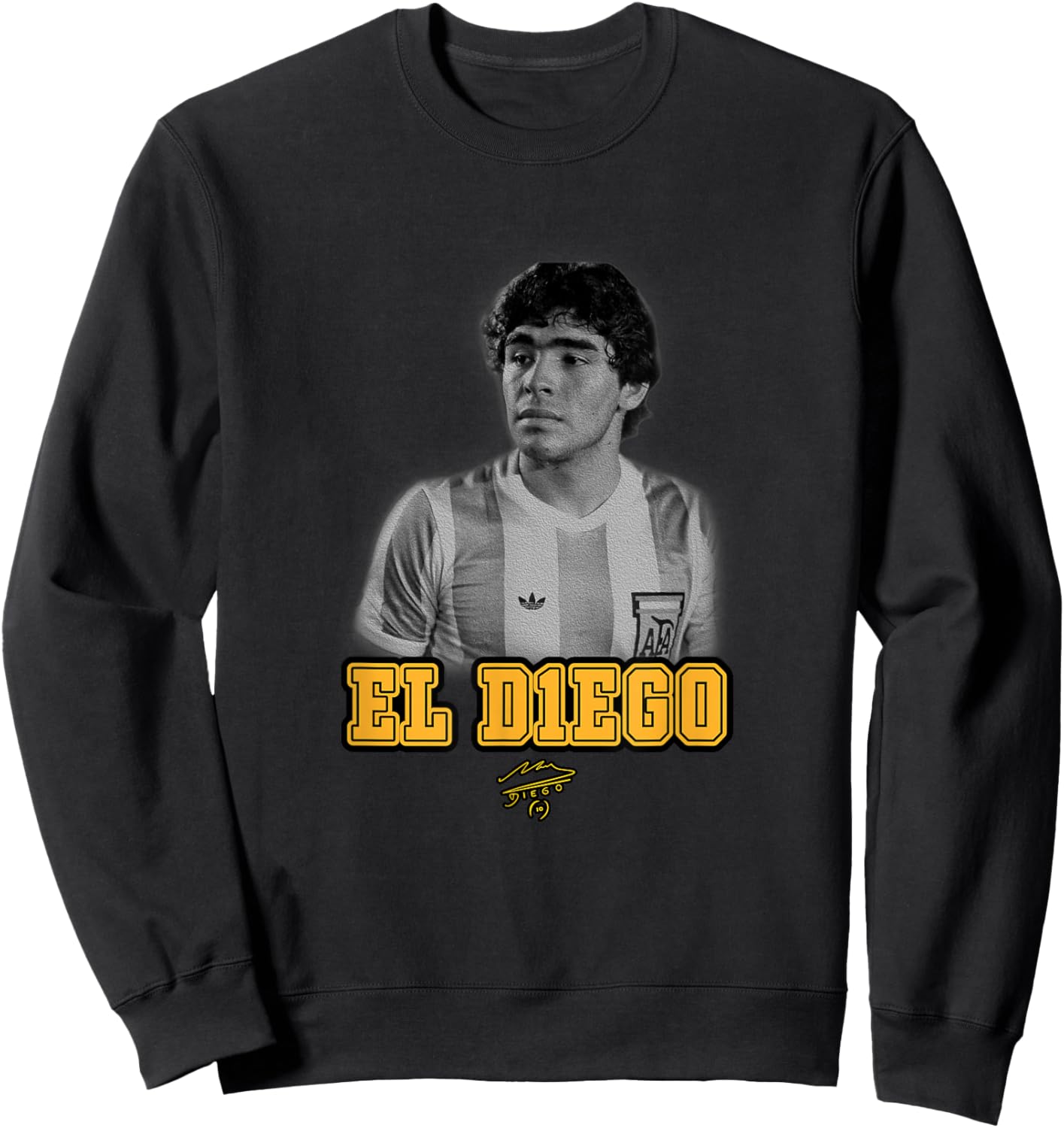 Maradona El Diego Argentina Sweatshirt - Sweatshirt | Black