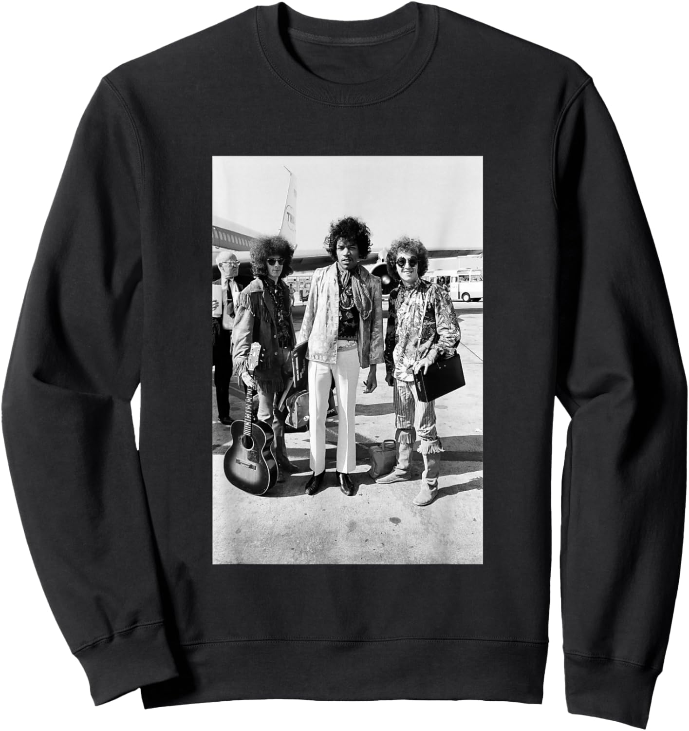 The Jimi Hendrix Experience 1966 Purple Haze Sweatshirt - Sweatshirt | Black