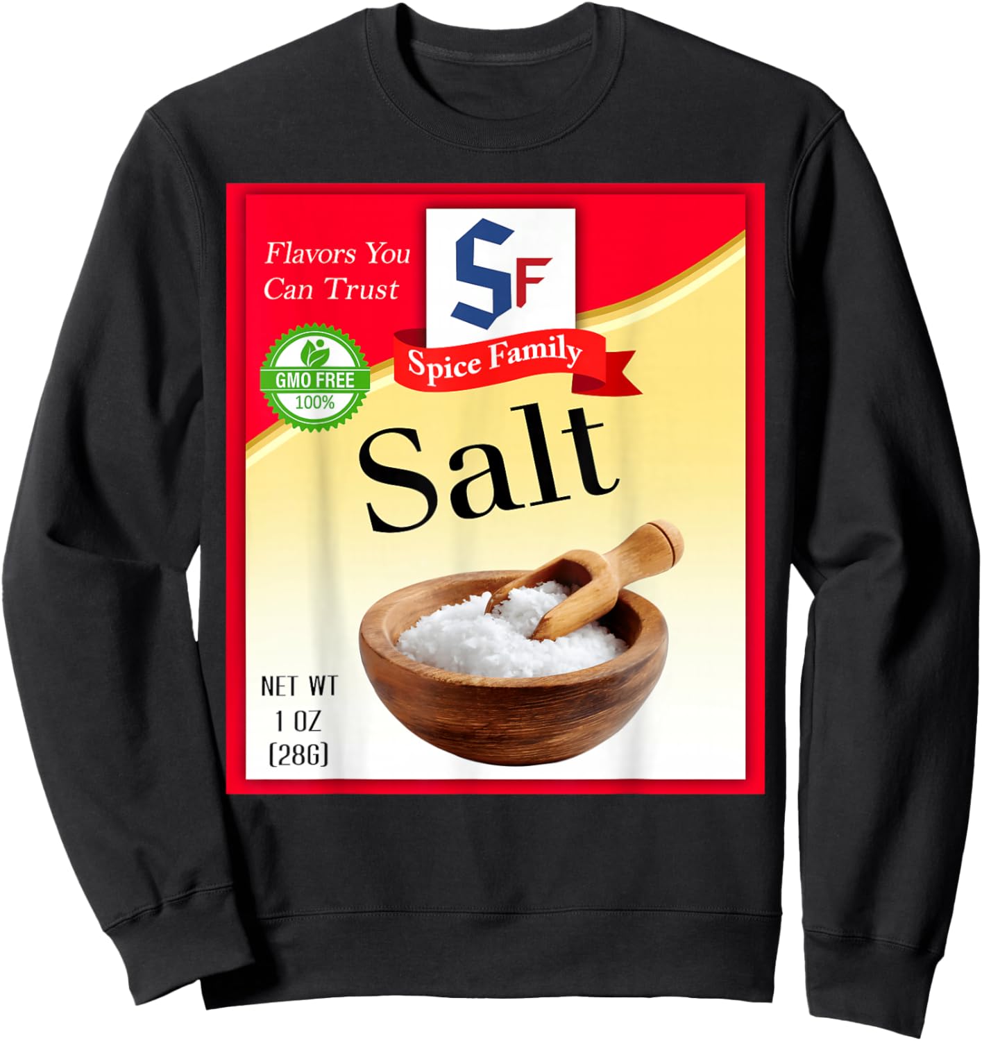 Salt Spice Group Costume Family Matching Outfit Sweatshirt - Sweatshirt | Black