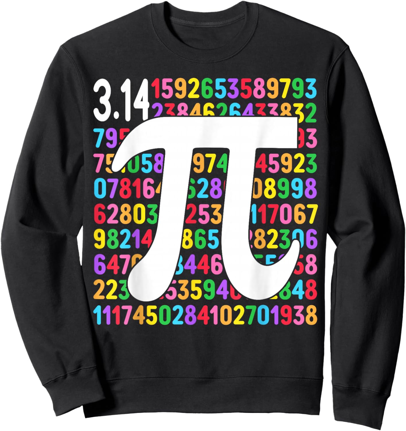 Funny Pi Day 3.14 Pi Number Symbol Math Science Teacher Kids Sweatshirt - Sweatshirt | Black