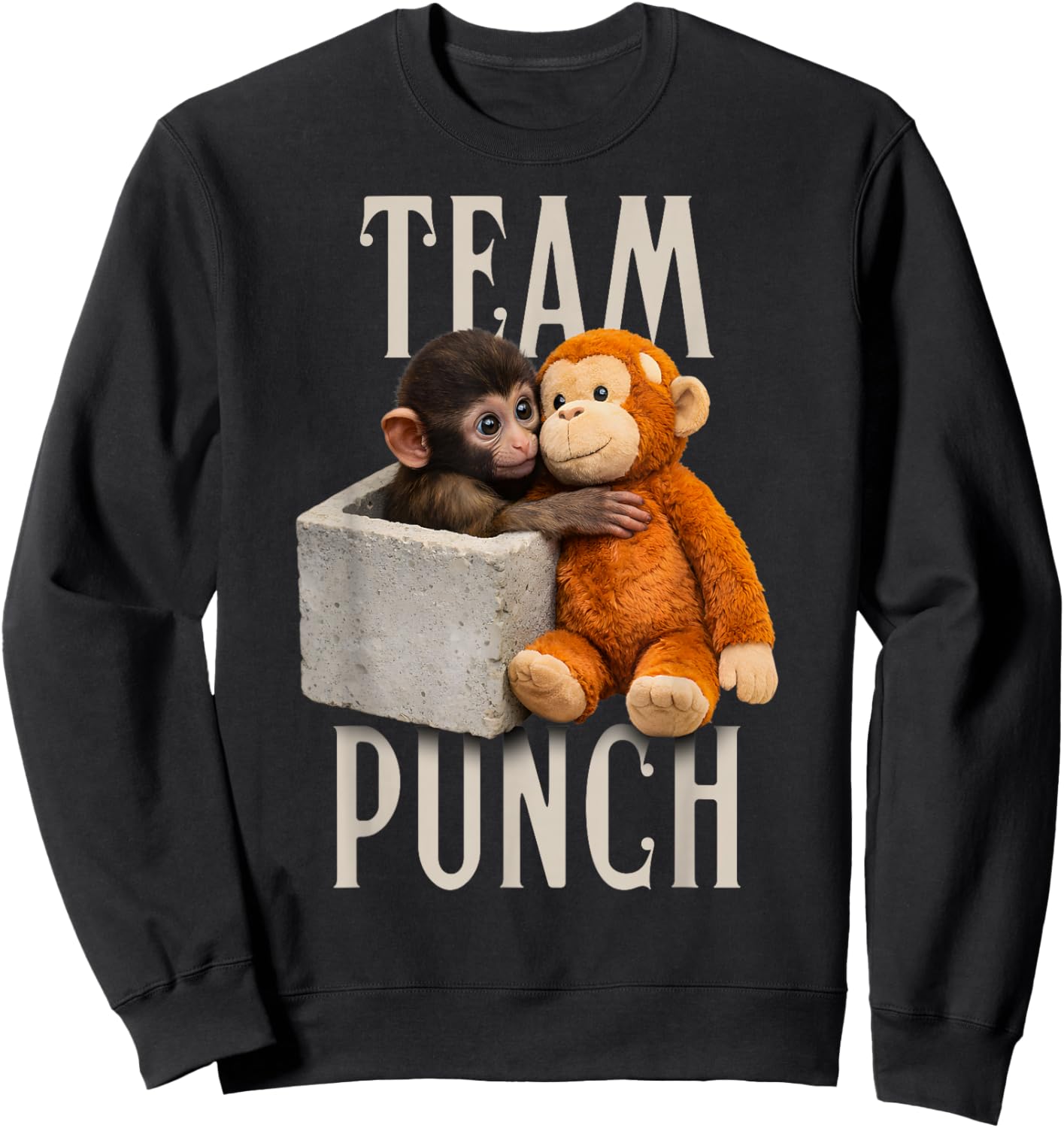 Baby Monkey Punch Team Punch Sweatshirt - Sweatshirt | Black