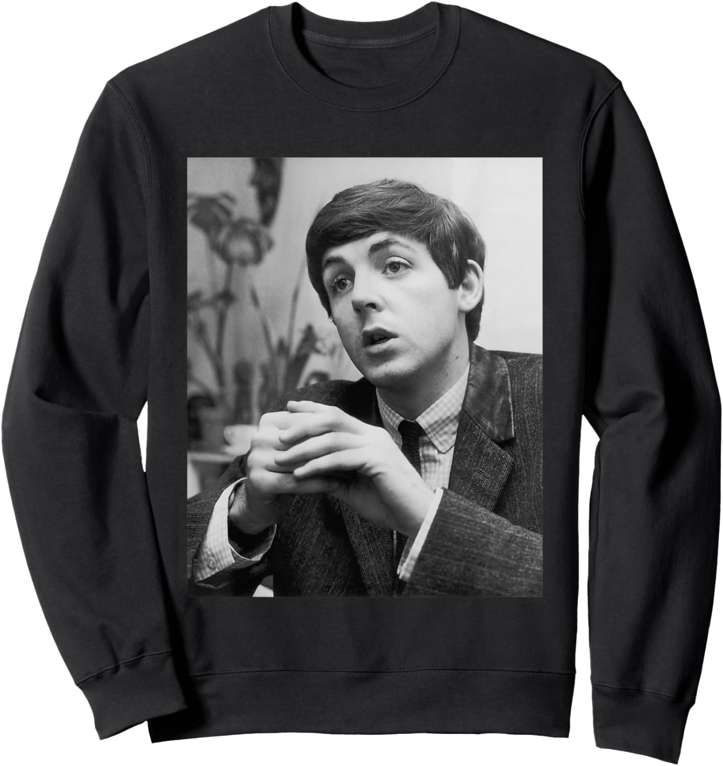 Paul McCartney The Beatles Interview Beatlemania 1963 Sweatshirt - Sweatshirt | Black