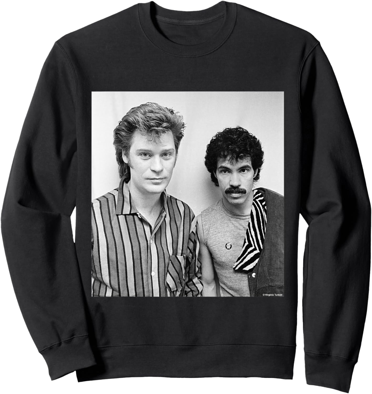 Daryl Hall & John Oates Maneater Pop Duo by Virginia Turbett Sweatshirt - Sweatshirt | Black