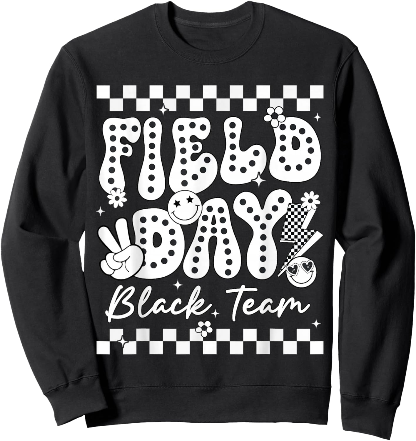Field Day Black Team Color Game Competition Men Women Kid Sweatshirt - Sweatshirt | Black