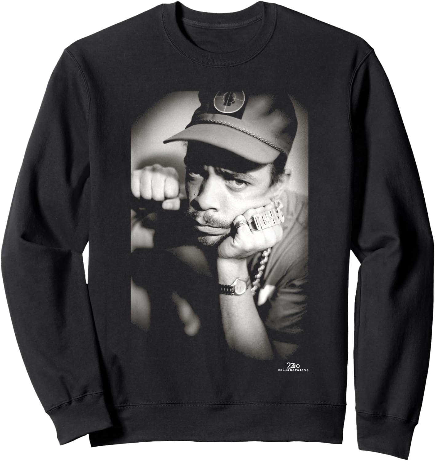 Ice T On UK Rhyme Syndicate Tour by Phil Nicholls Sweatshirt - Sweatshirt | Black