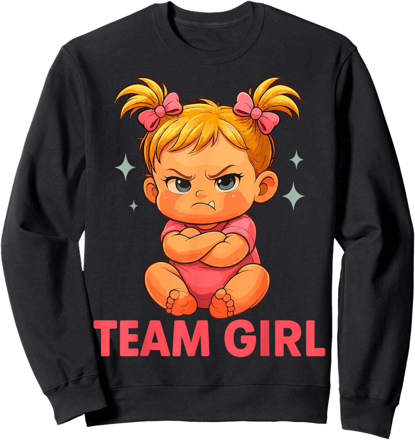 Team Boy Gender Reveal Baby Announcement Sweatshirt - Sweatshirt | Black