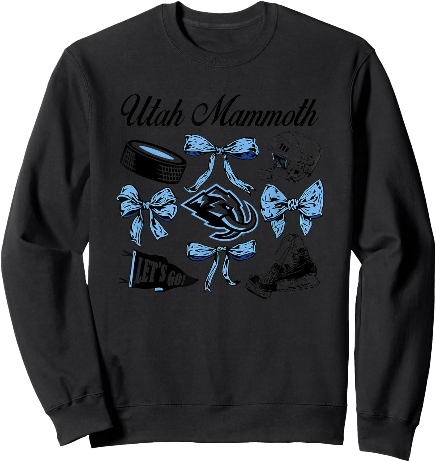 Bows White NHL Officially Licensed Sweatshirt - Sweatshirt | Black