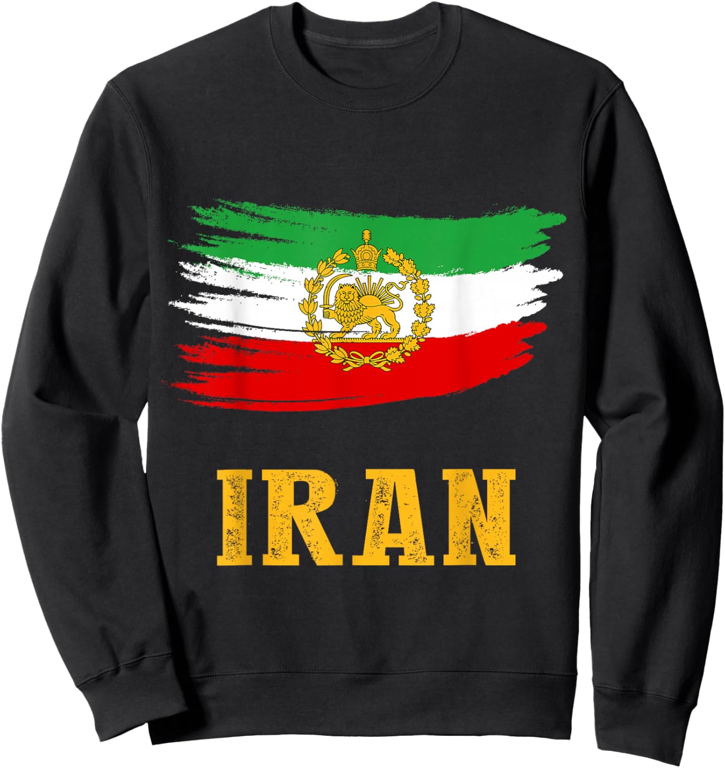 Iran Lion Sun Flag,Iran,Persian,Shir o Khorshid Sweatshirt - Sweatshirt | Black