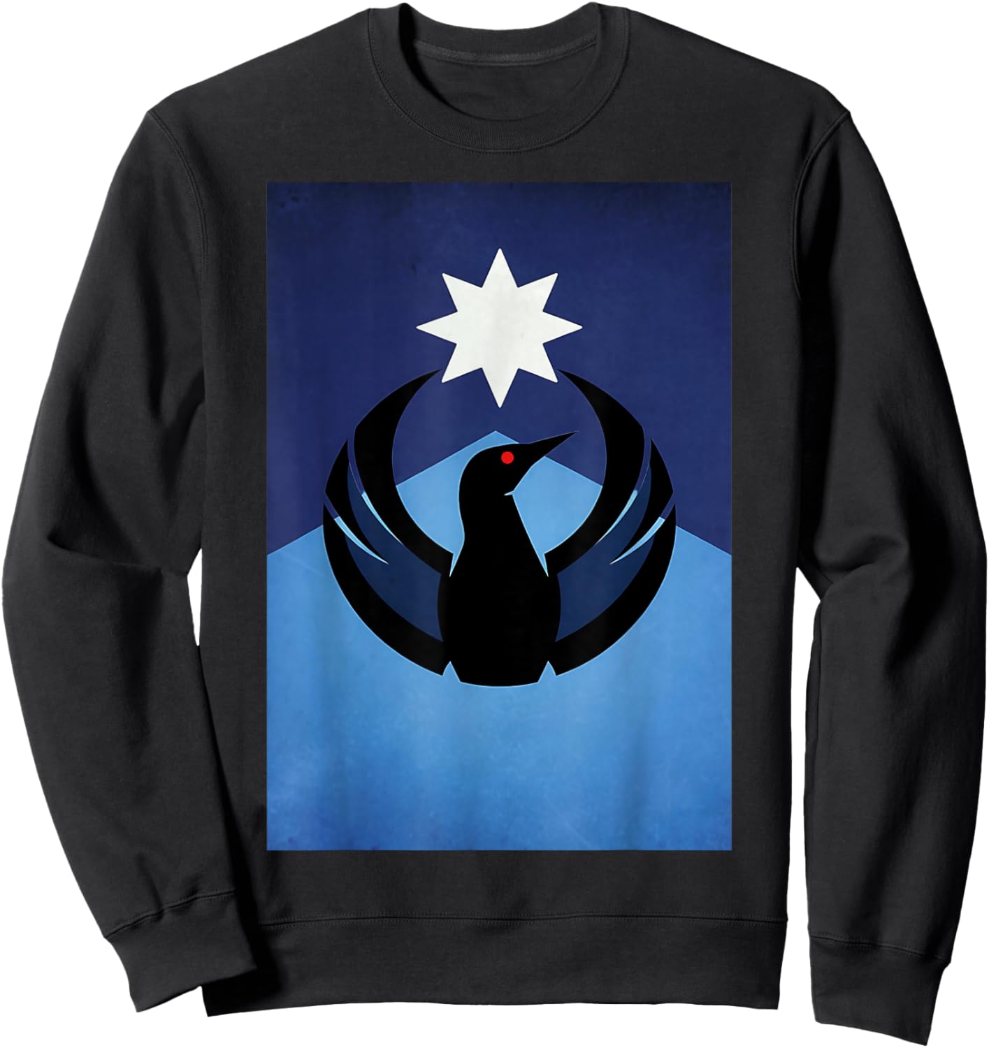 Minnesota Rebel Loon New MN State Flag Sweatshirt - Sweatshirt | Black