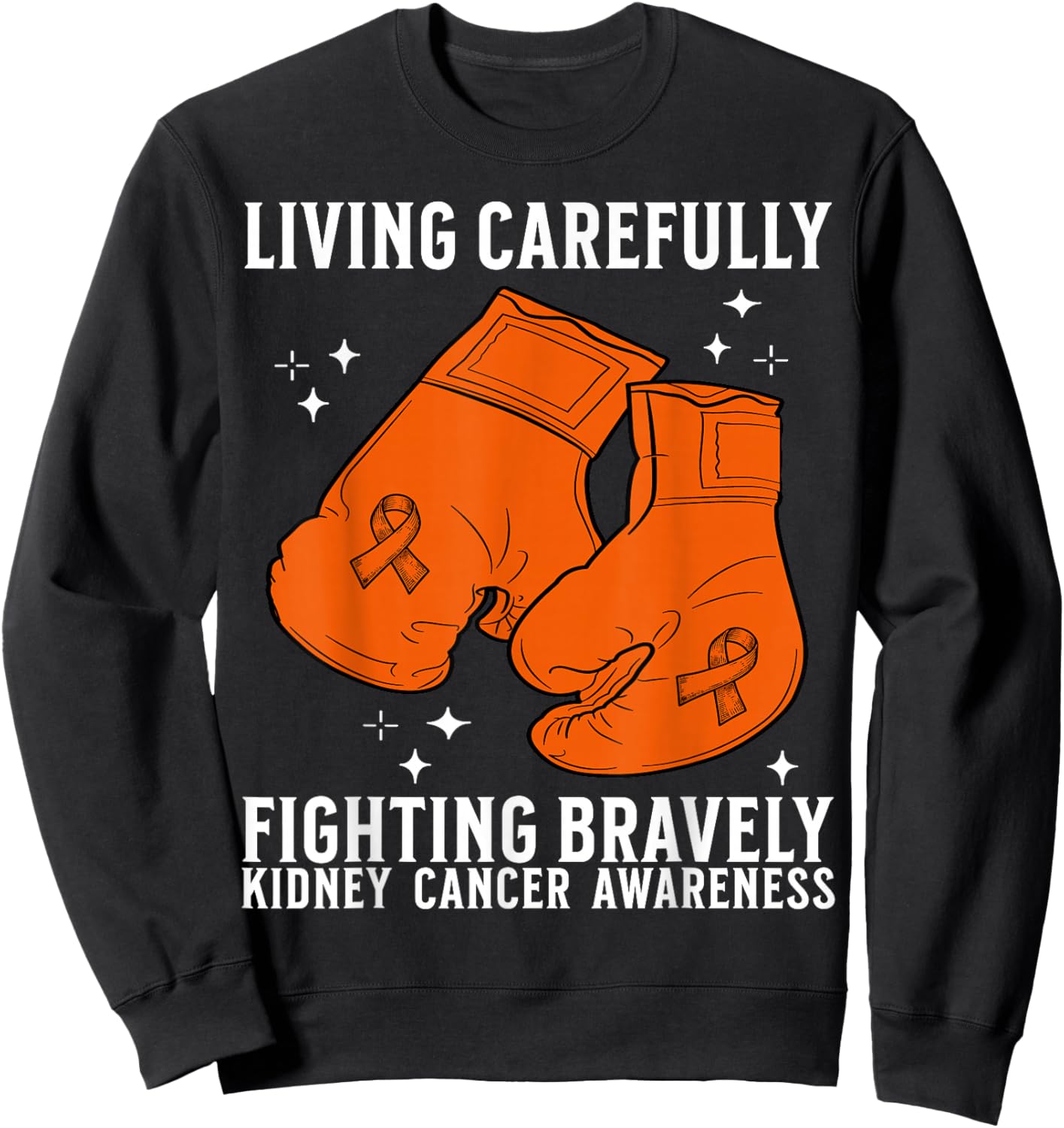 Kidney Cancer Awareness Products Gifts Kidney Cancer Fighter Sweatshirt - Sweatshirt | Black