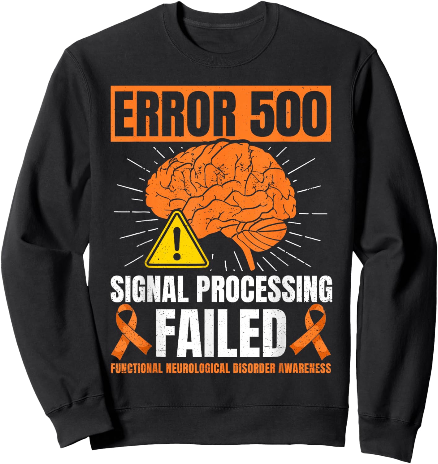 Functional Neurological Disorder FND Warrior Sweatshirt - Sweatshirt | Black