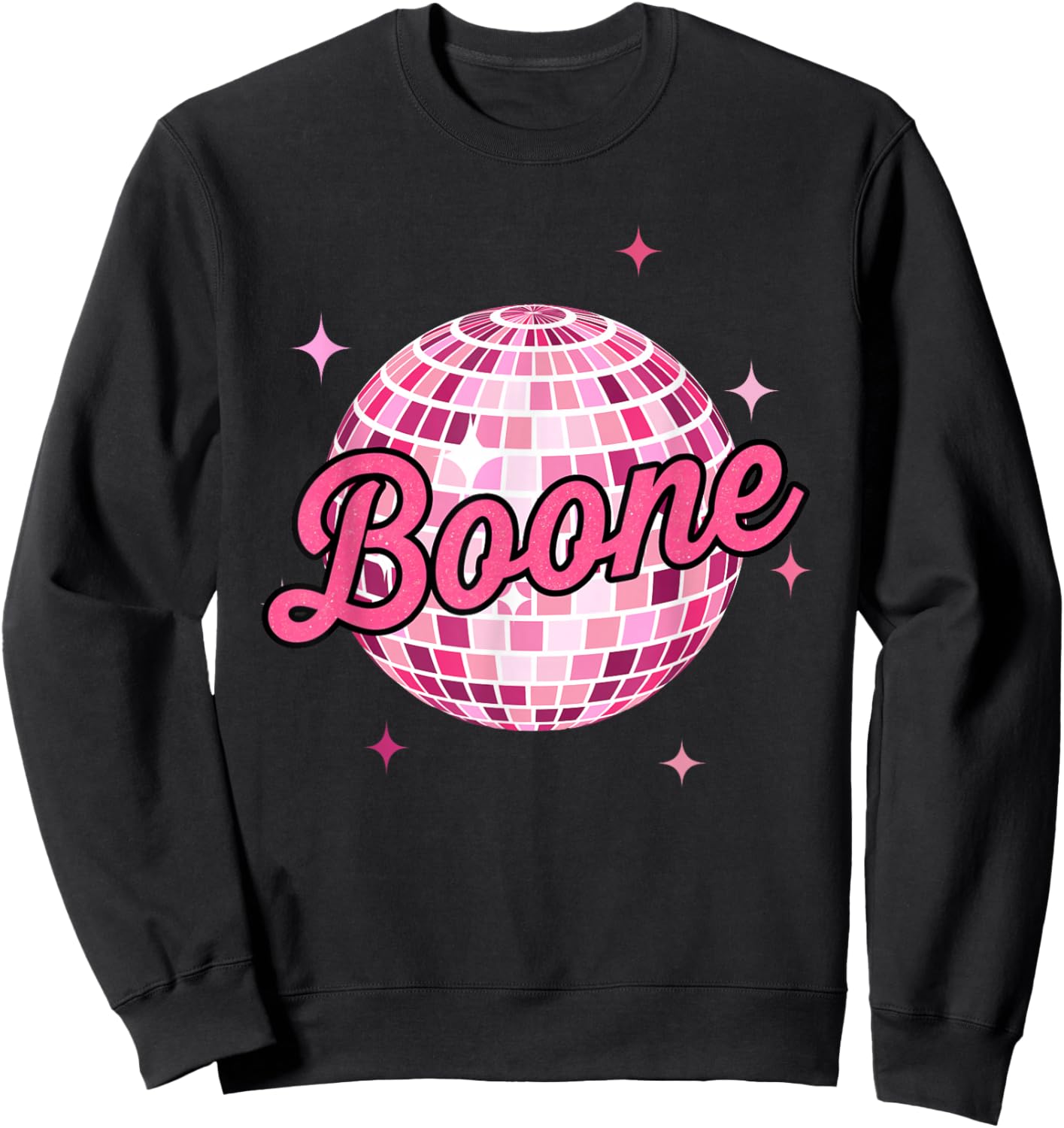 Retro Boonee First Name I Love Boone 80's Vintage Sweatshirt - Sweatshirt | Black