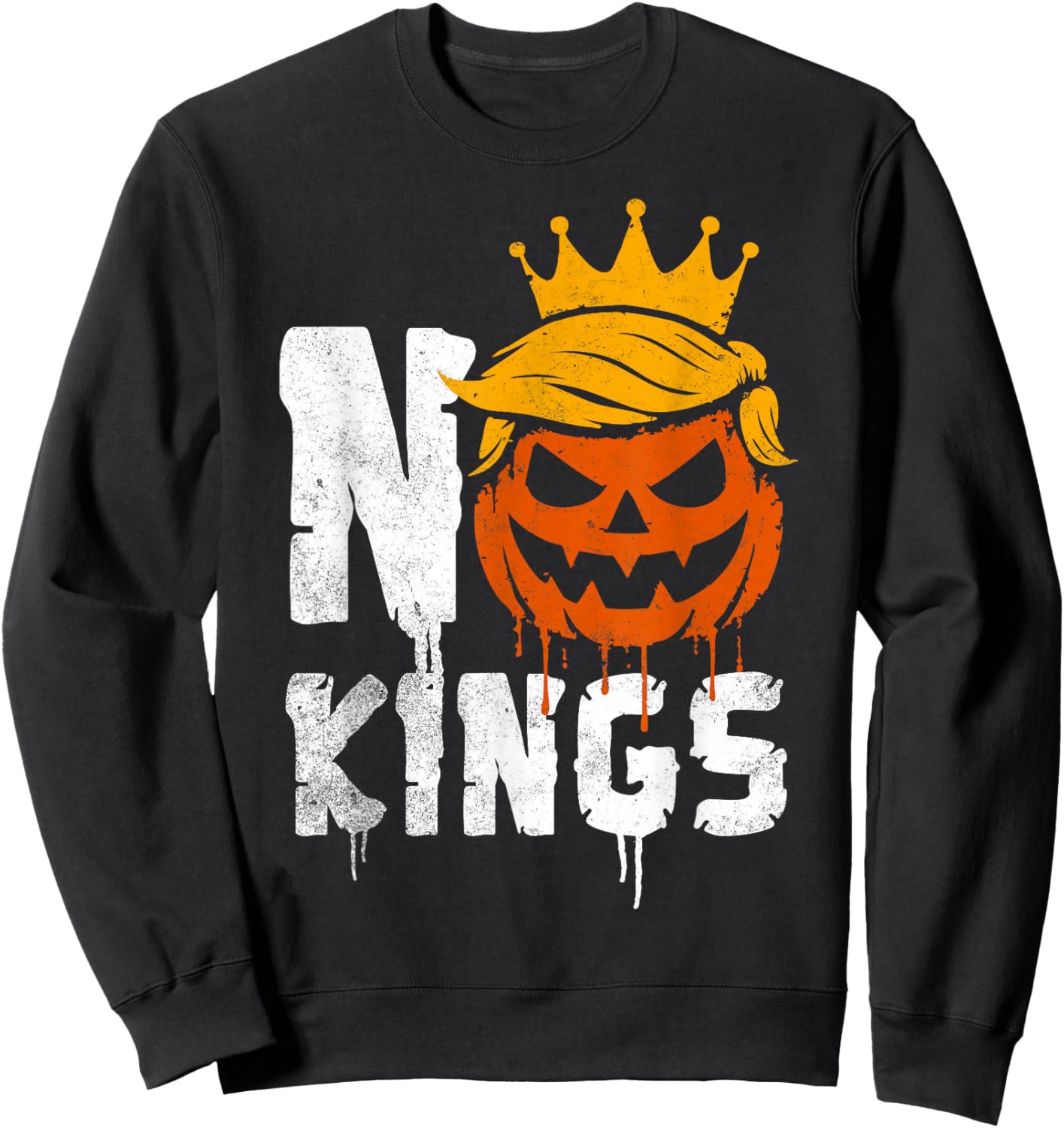 No Kings Halloween Sweatshirt - Sweatshirt | Black