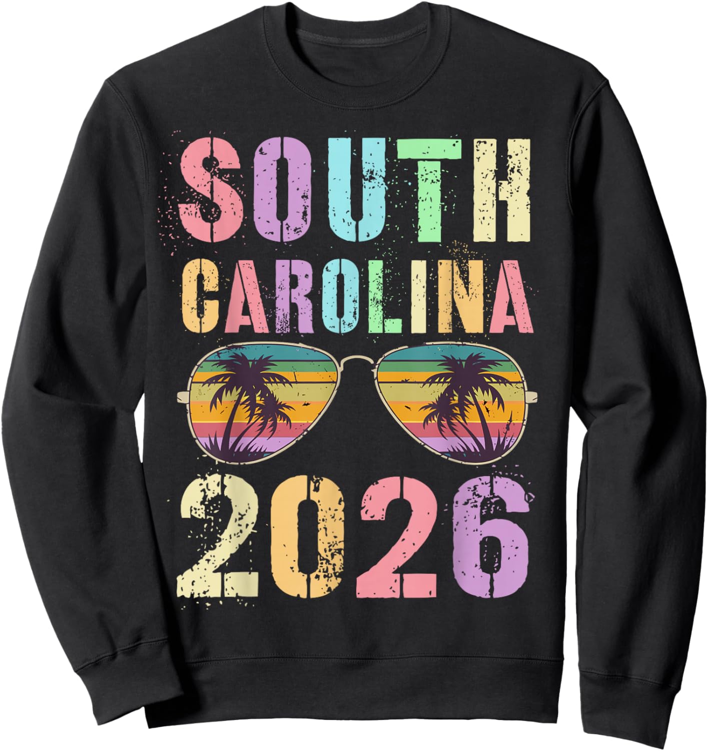 Cute South Carolina 2026 Vacay Travel Vacation All Girls Sweatshirt - Sweatshirt | Black