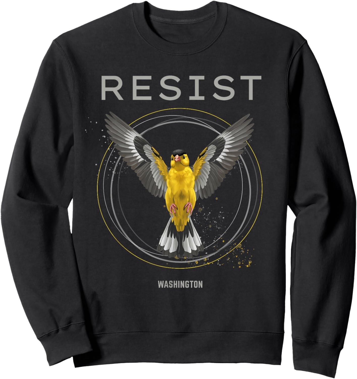 Washington Resist 2026 Rebel Alliance American Goldfinch Sweatshirt - Sweatshirt | Black