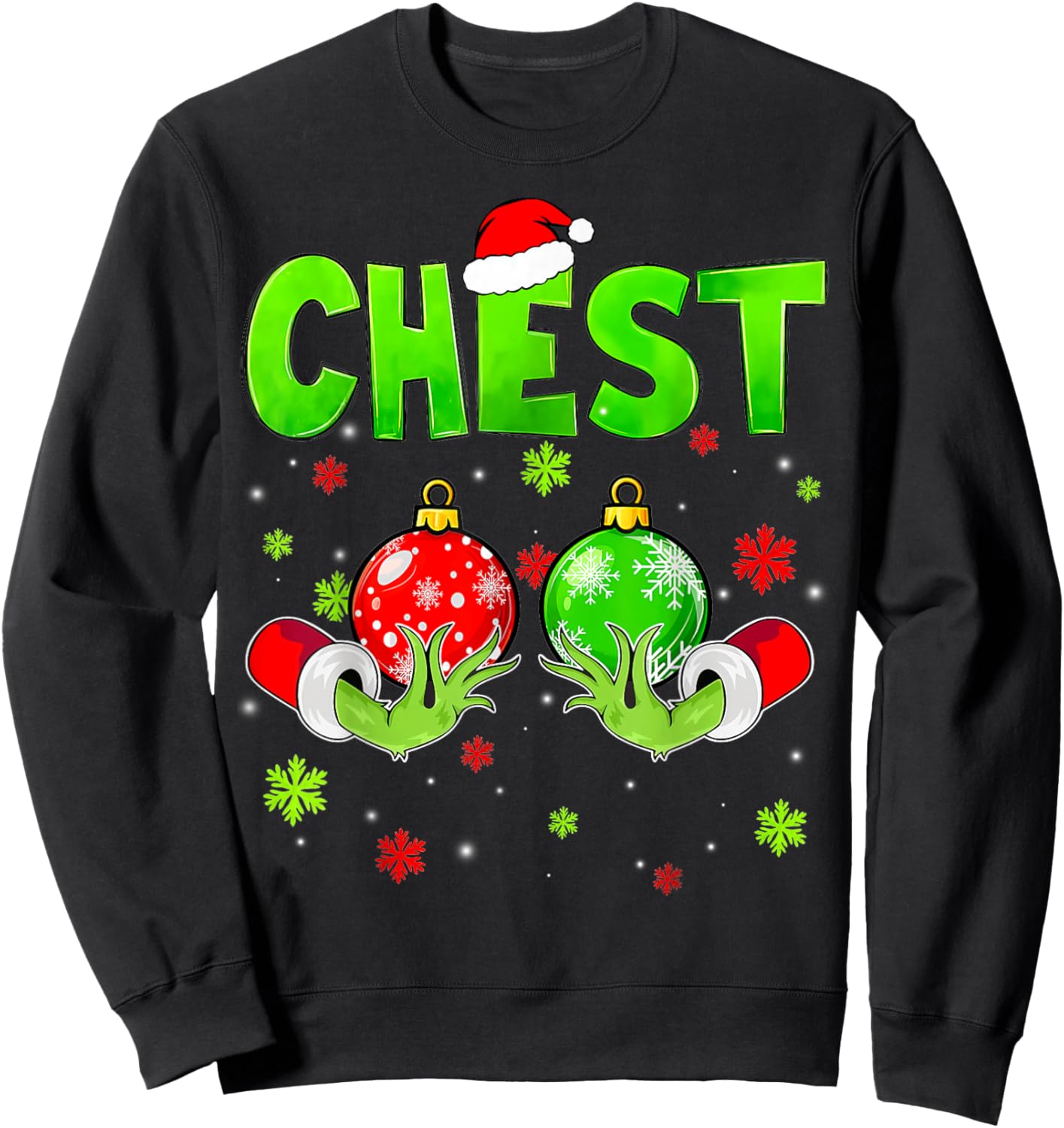Chest Nuts Matching Chestnuts Xmas Christmas Couples Women Sweatshirt - Sweatshirt | Black
