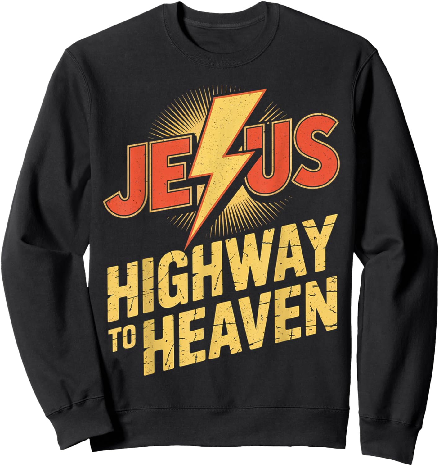 Superhero Jesus Christian Sweatshirt - Sweatshirt | Black