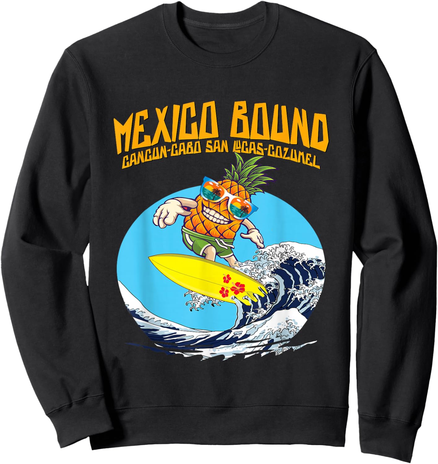 Mexico Bound - Cancun Cabo Boat Cruise Spring Break Vacation Sweatshirt - Sweatshirt | Black