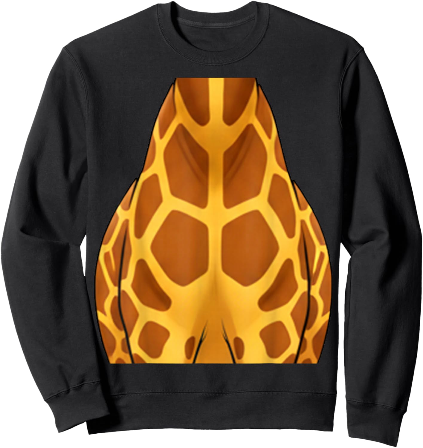 Funny Giraffe Body Halloween Outfit Sweatshirt - Sweatshirt | Black
