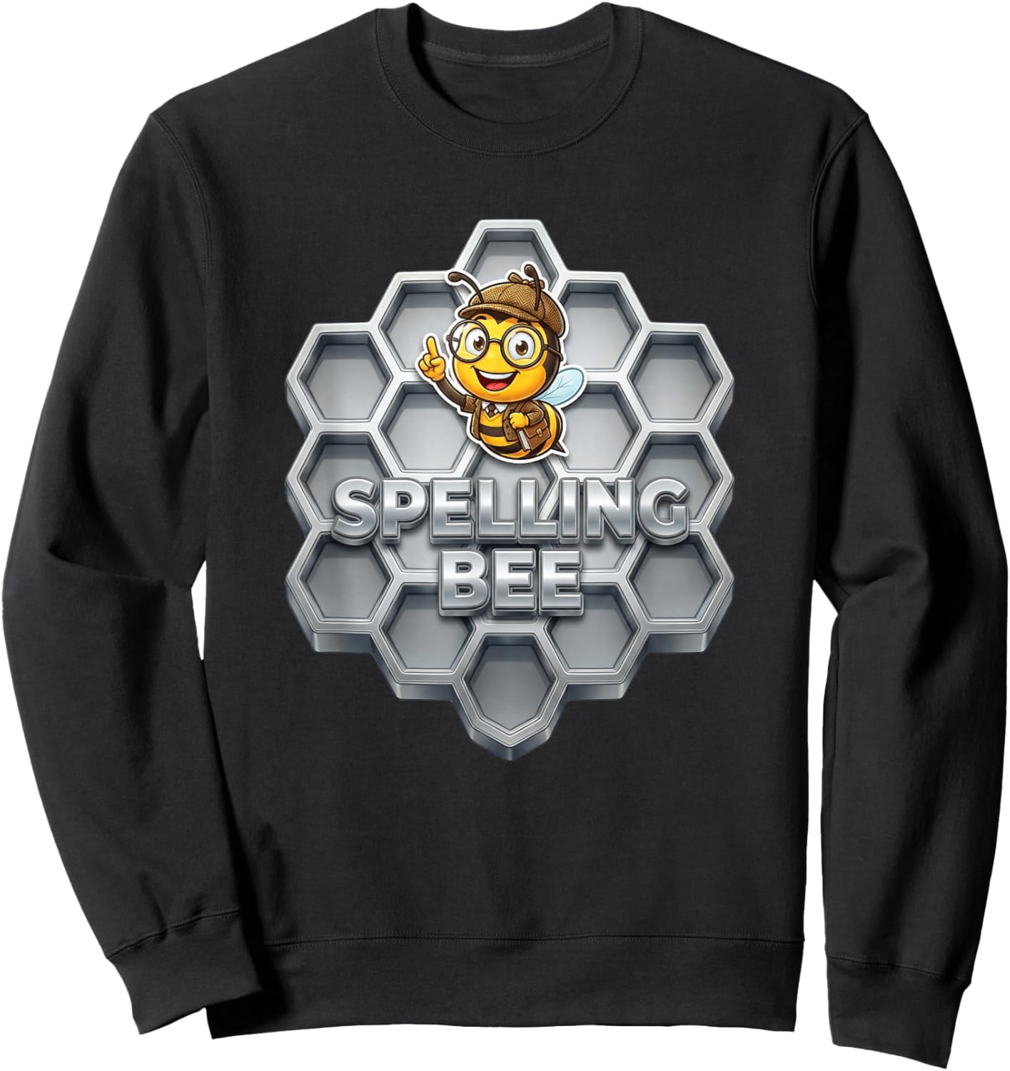 Spelling Bee 2nd Place Trophy - Spelling Bee Sweatshirt - Sweatshirt | Black