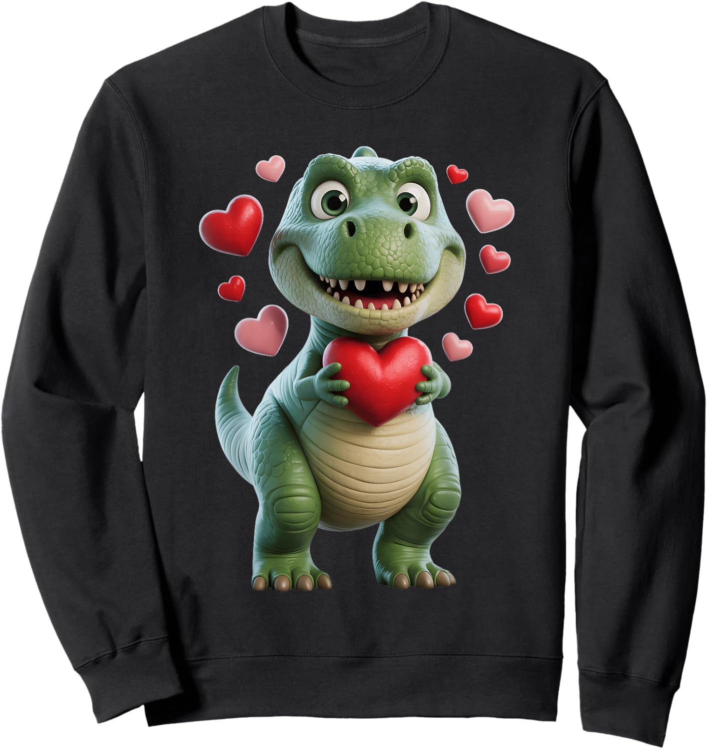 Red Heart Sweatshirt - Sweatshirt | Black