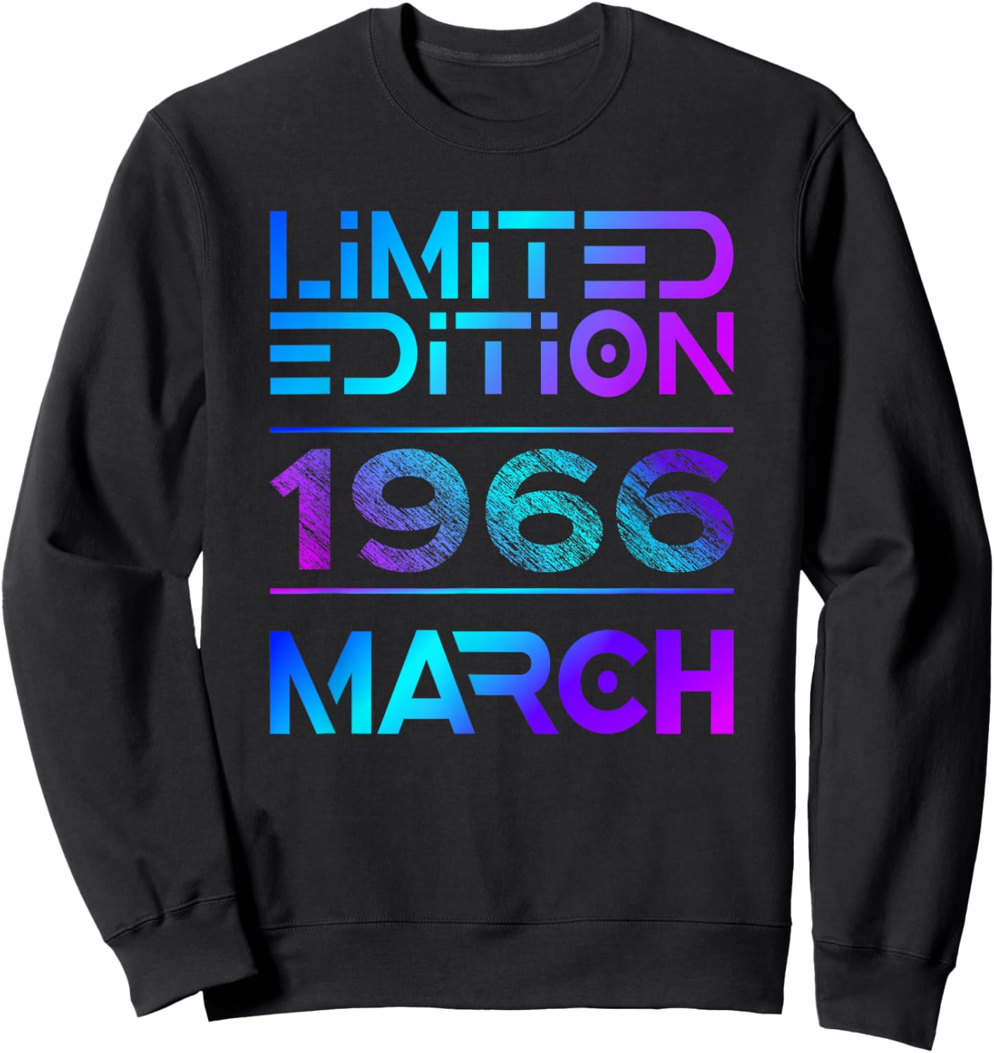 Limited Edition March 1966 Vintage 60. Birthday Sweatshirt - Sweatshirt | Black