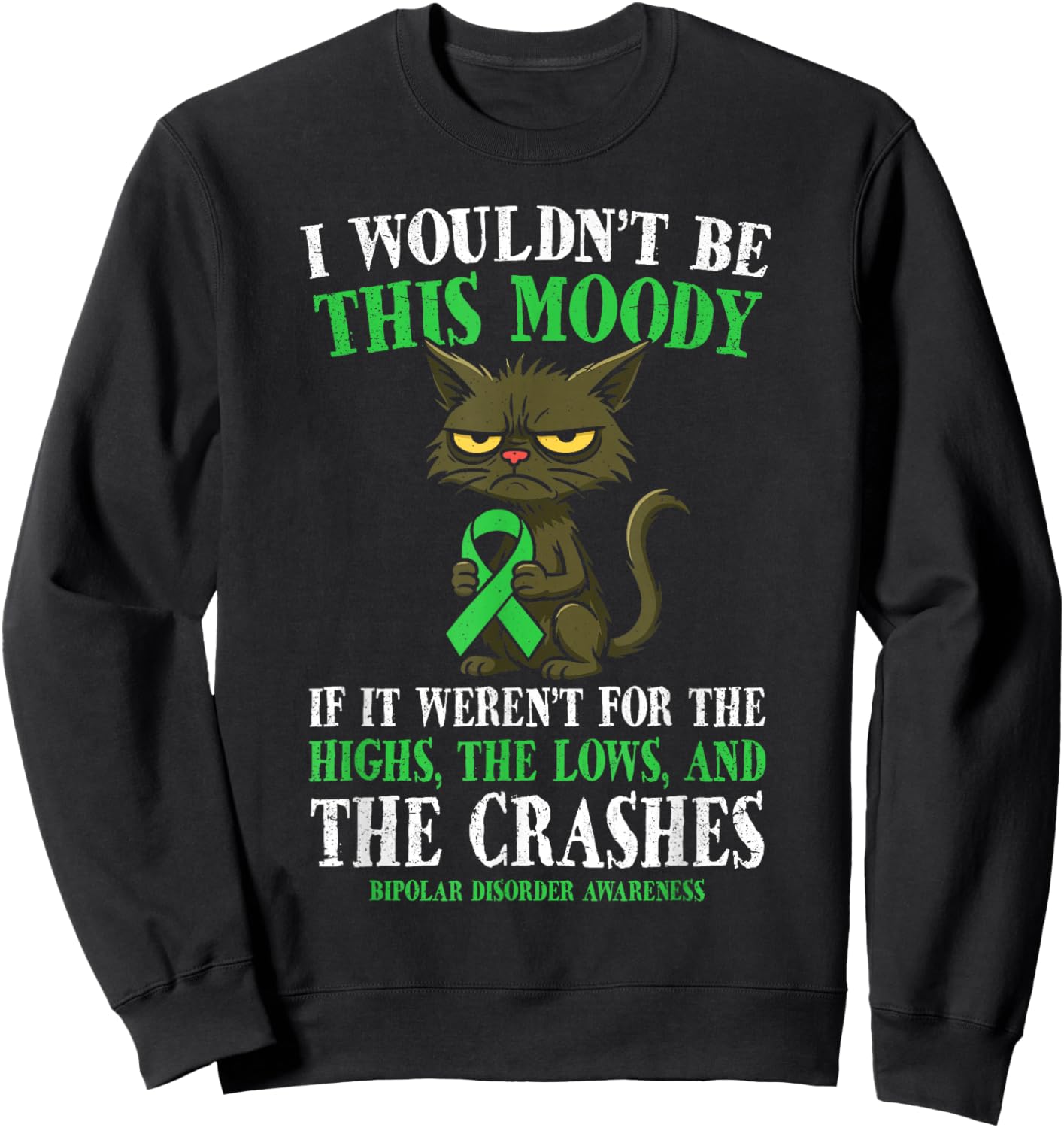 Bipolar Warrior Bipolar Disorder Sweatshirt - Sweatshirt | Black