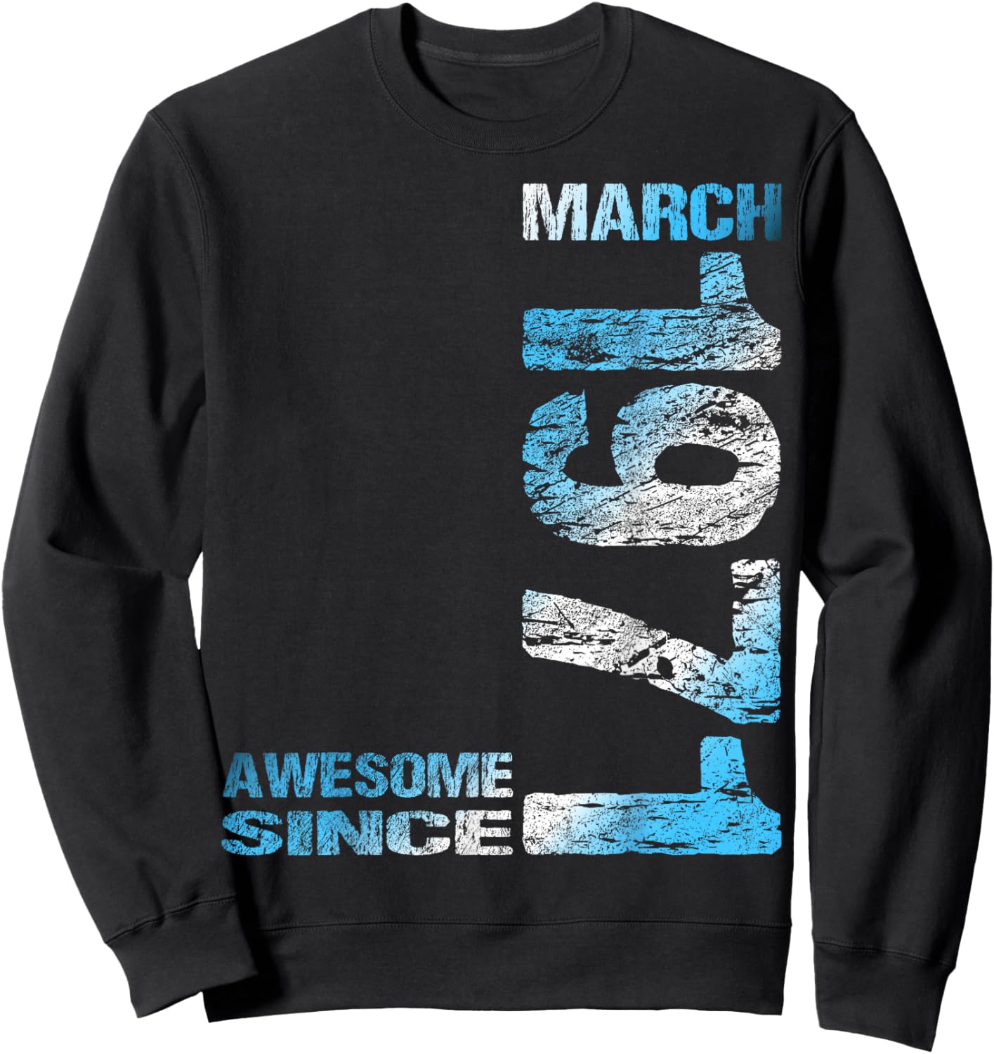 Awesome Since March 1971 55th Birthday Sweatshirt - Sweatshirt | Black