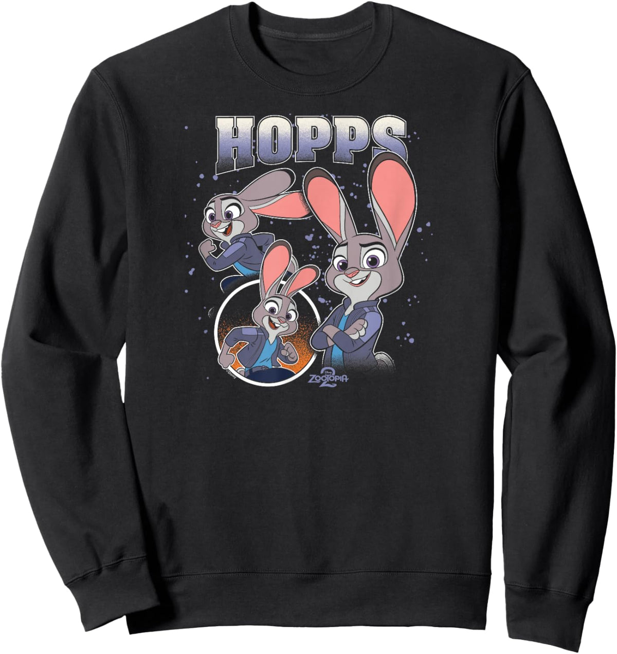 Zootopia 2 - Judy Hopps Bootleg Sweatshirt - Sweatshirt | Black