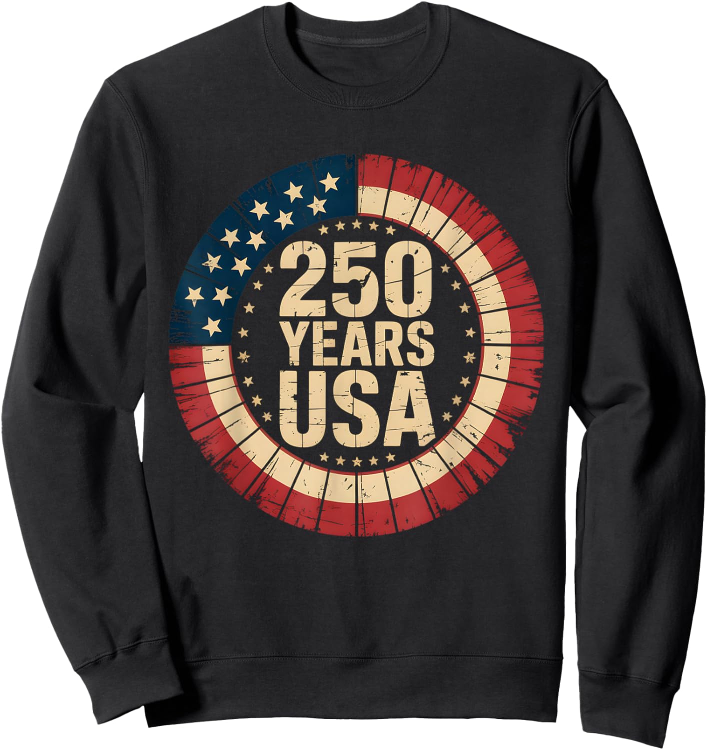1776–2026 USA 250th Anniversary of Independence Day Sweatshirt - Sweatshirt | Black
